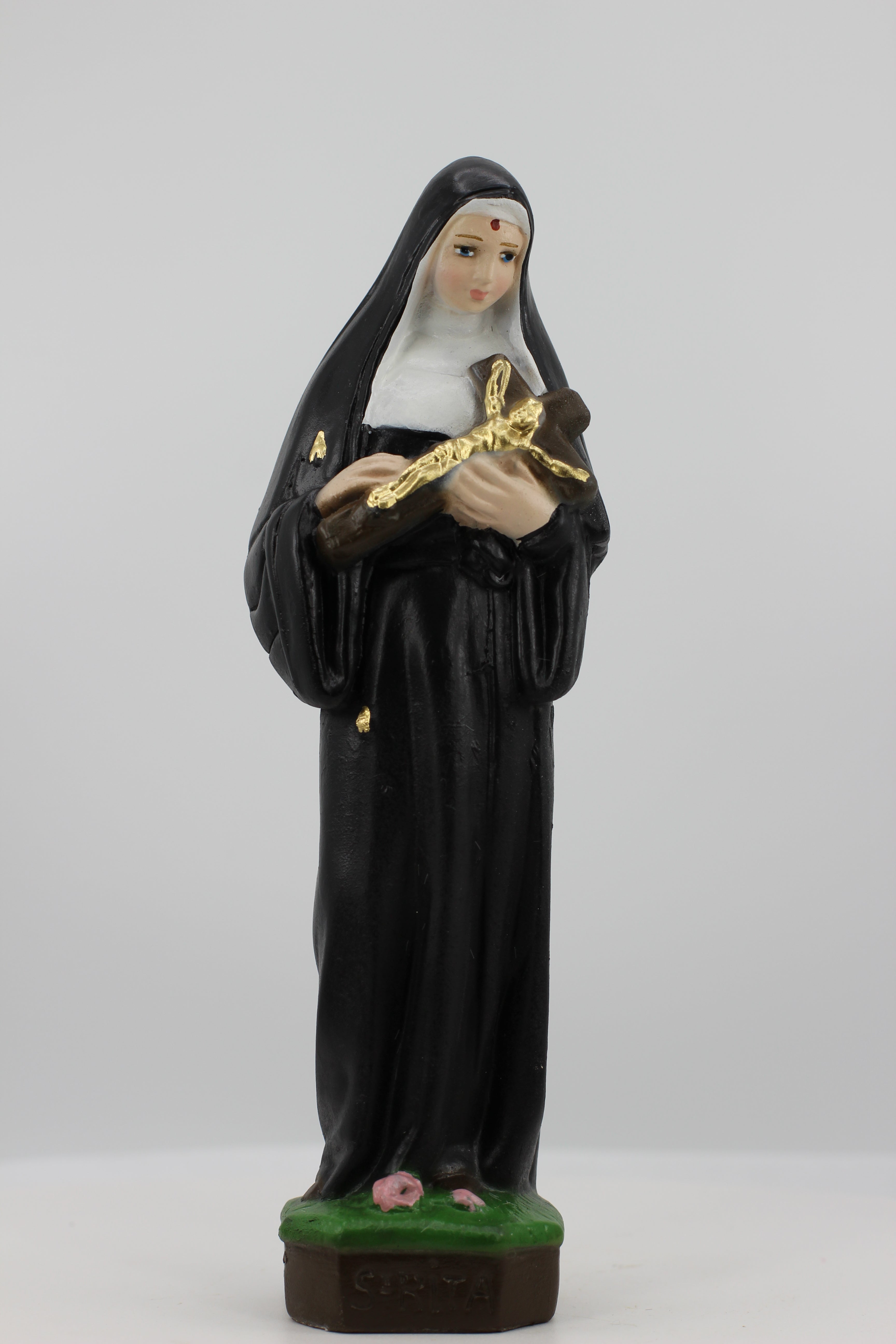 The Faith Gift Shop Saint Rita of Cascia statue - Hand Painted in Italy - Our Tuscany Collection -Estatua de Santa Rita