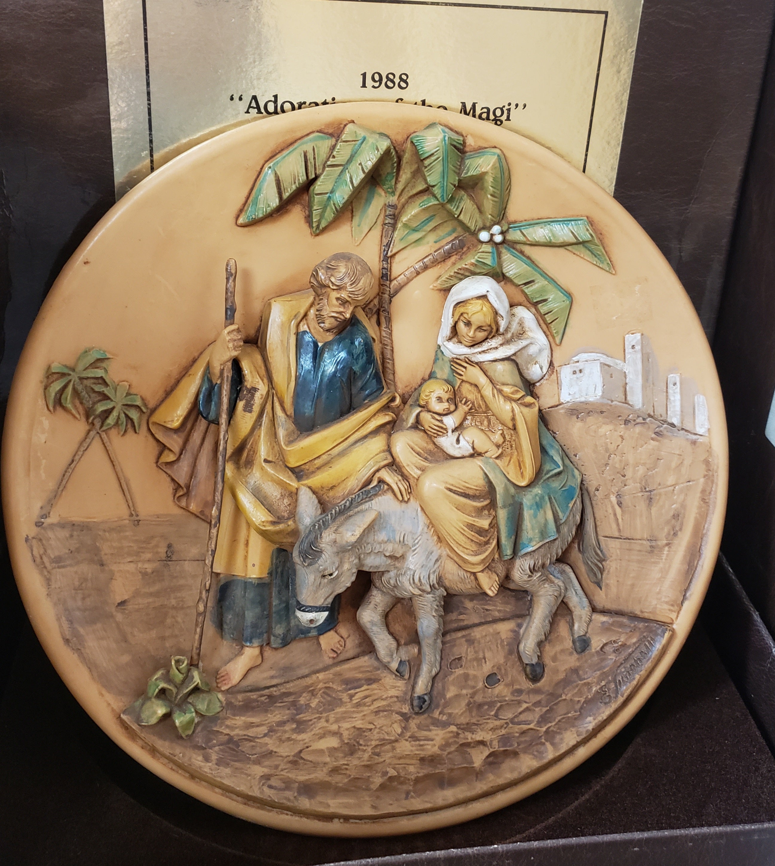 Plato de belén de edición limitada de Fontanini
