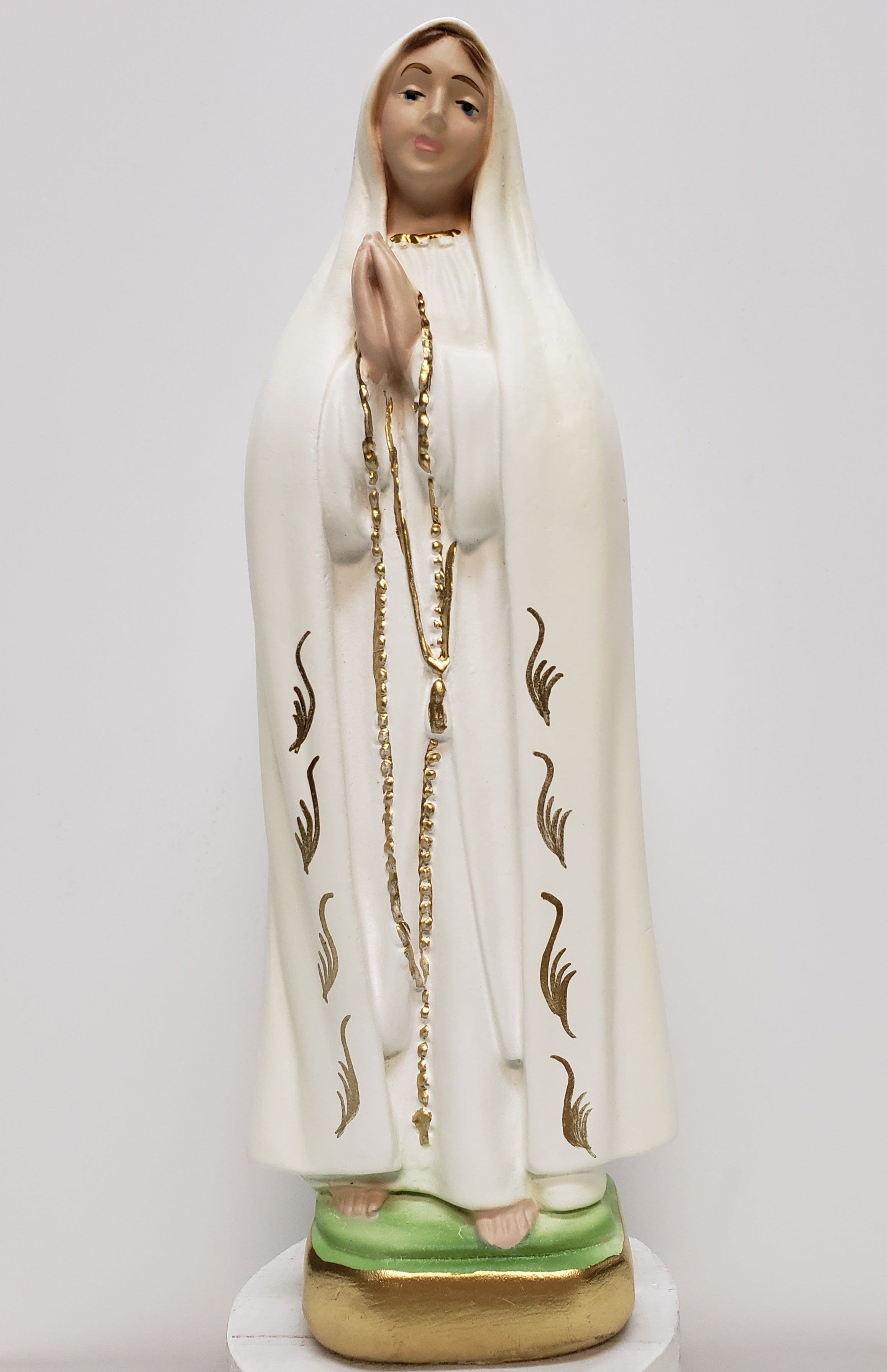 8.5" Pearl Our Lady of Fatima- Hand Painted in Italy - Our Tuscany Collection