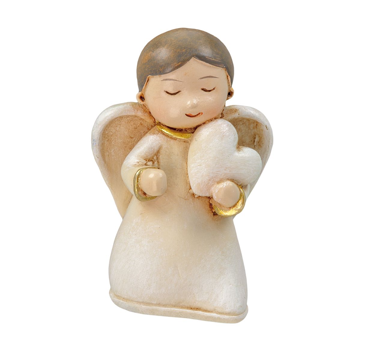 Ángel de Navidad sosteniendo un corazón