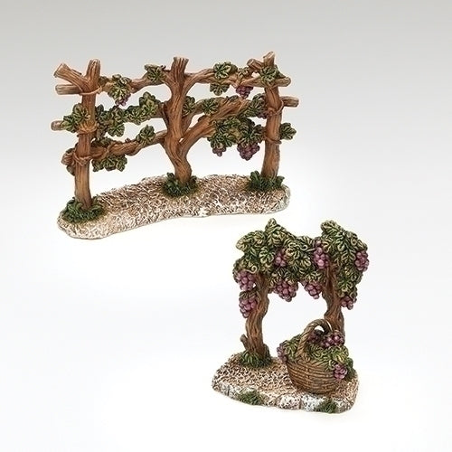 Fontanini 4.5"H 2PC Sset Vineyard Fences fro 5" scale nativity figures