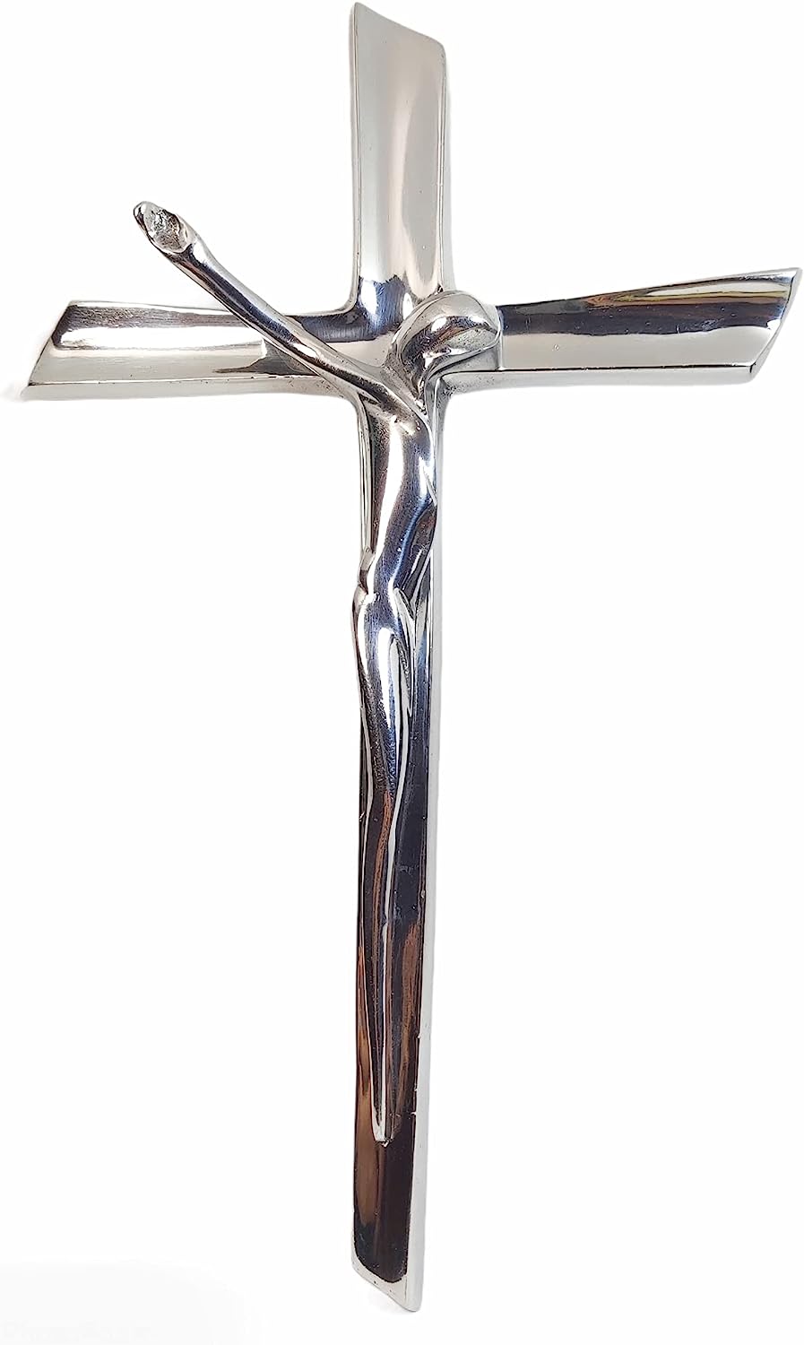 Crucifijo Jesús Dalí Peltre Diseño Moderno
