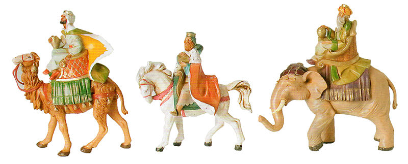 Colección de los Reyes Magos y Animales de Fontanini, 5,0"