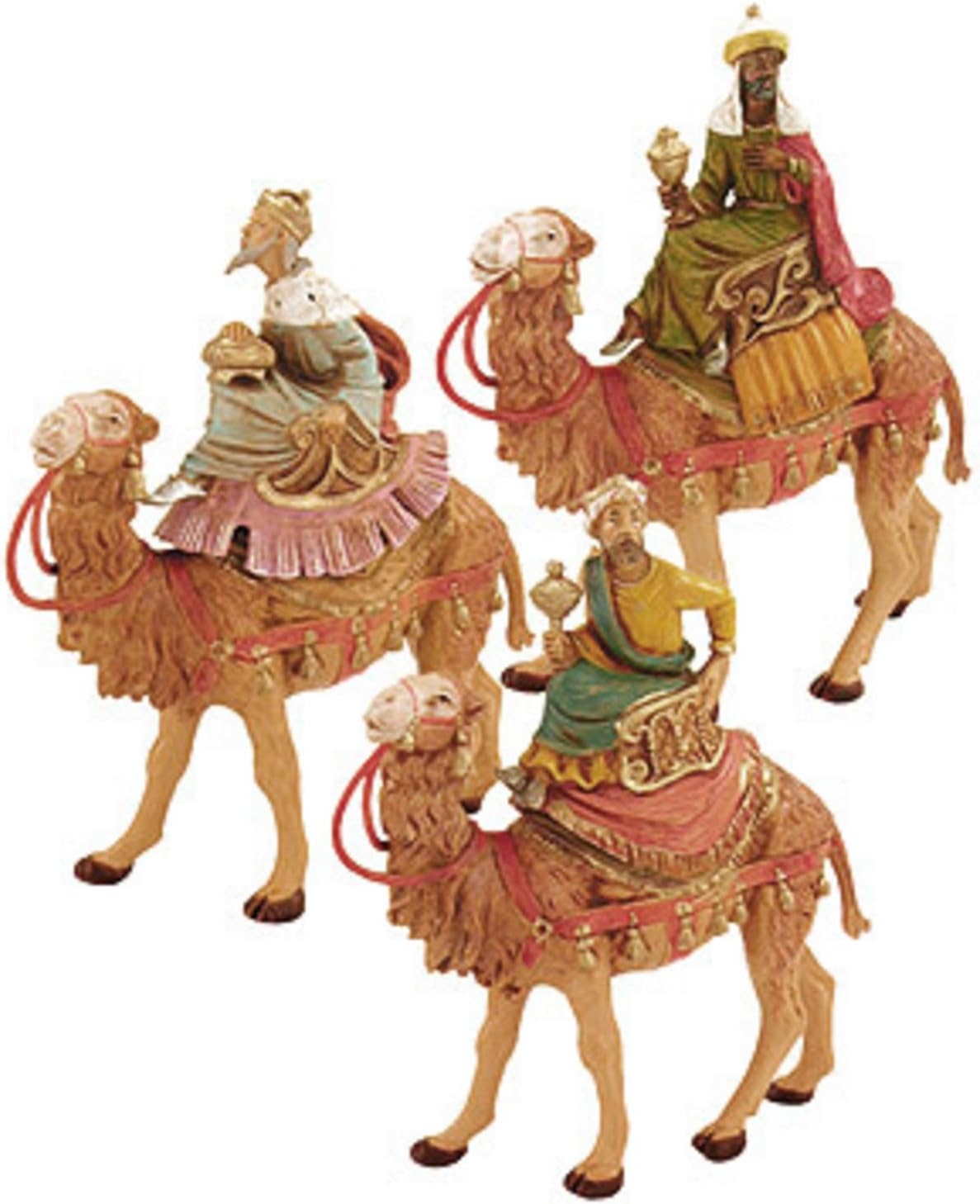 Conjunto de los Reyes Magos en camellos de Fontanni