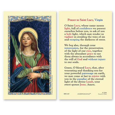 HCL 25P St Lucy Prayer