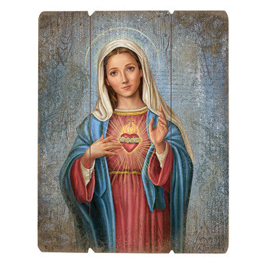 15" PLQ Adams Immaculate Heart