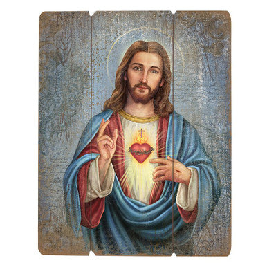 15" PLQ Adams Sacred Heart