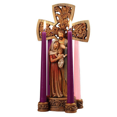 13" AG Hly Fmly Advent Wreath