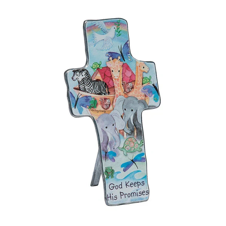 Placa con la cruz de las promesas: Dios cumple sus promesas