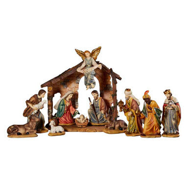 7" H 12-pc Nativity Set