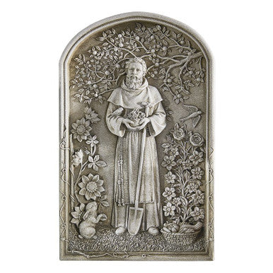 AG 12.25" St Fiacre Grdn Plq