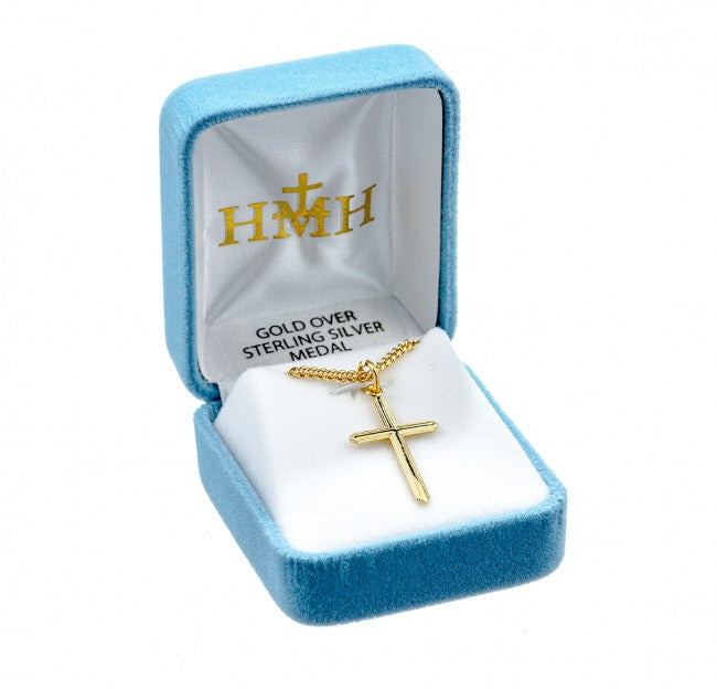 Cruz de oro sobre plata de ley