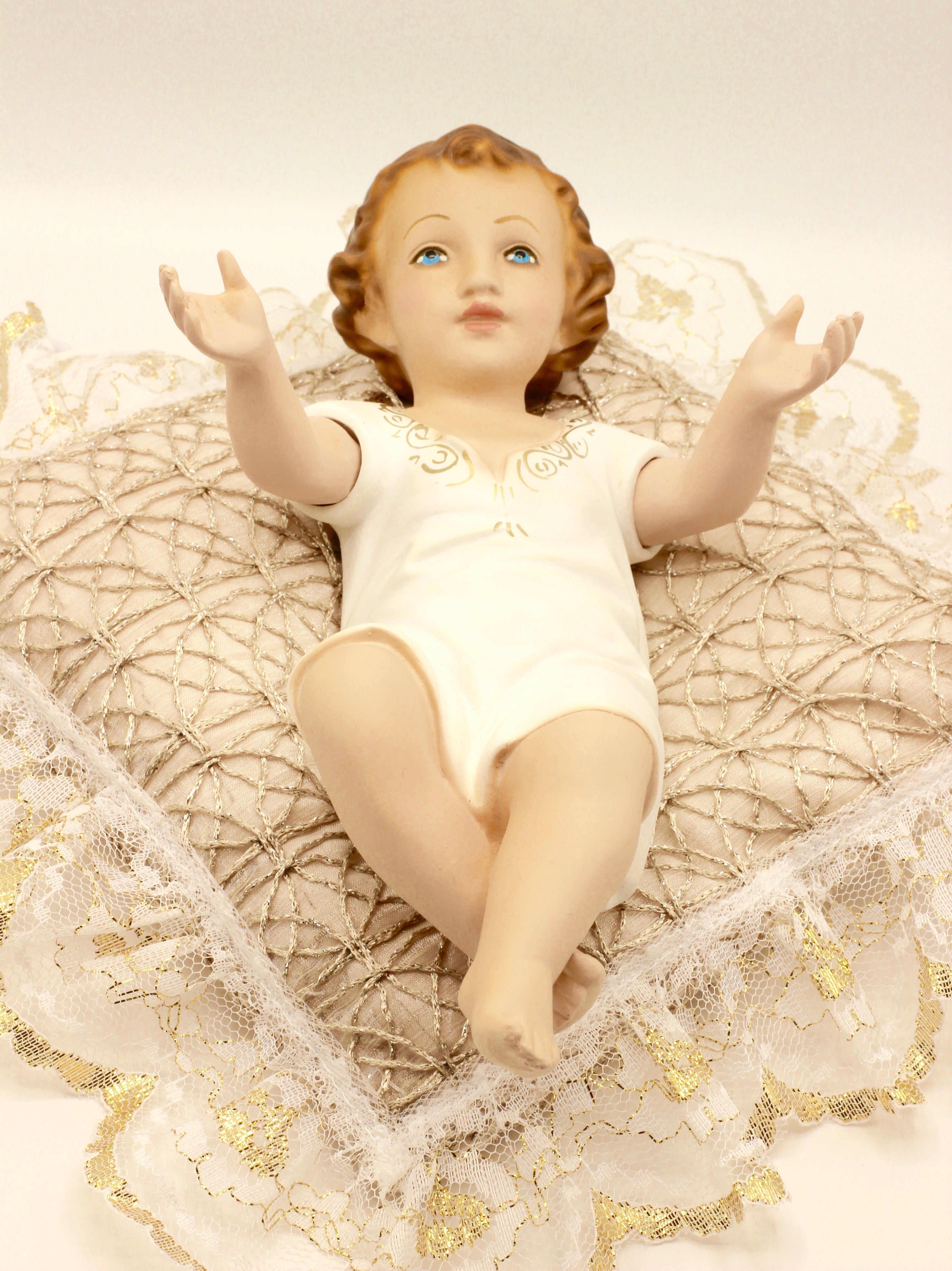 The Baby Jesus by The Faith Gift Shop Collection with Pillow - Nino Jesus -Divino Bambino