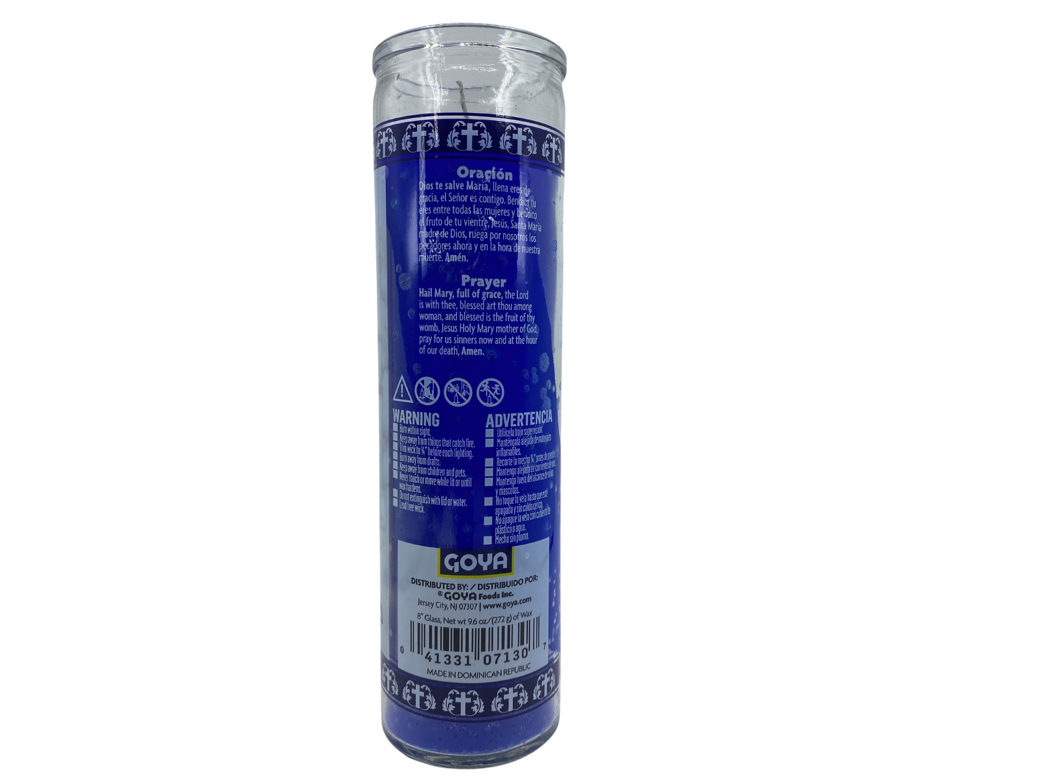Set of 3 Candles of Miraculous Virgen Mary / set de 3 Velas de Virgen De La Milagrosa