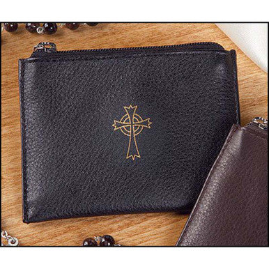 BLACK LEATHER RSRY CASE 3PCS