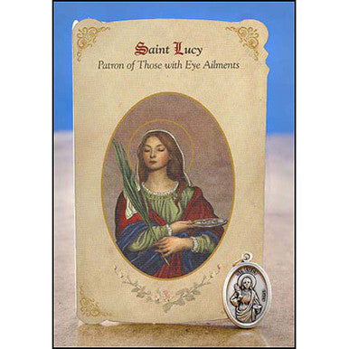 ST LUCY HEALING MEDAL SET 6PCS