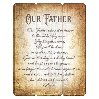 15" The Lord's Prayer Pllt Sn