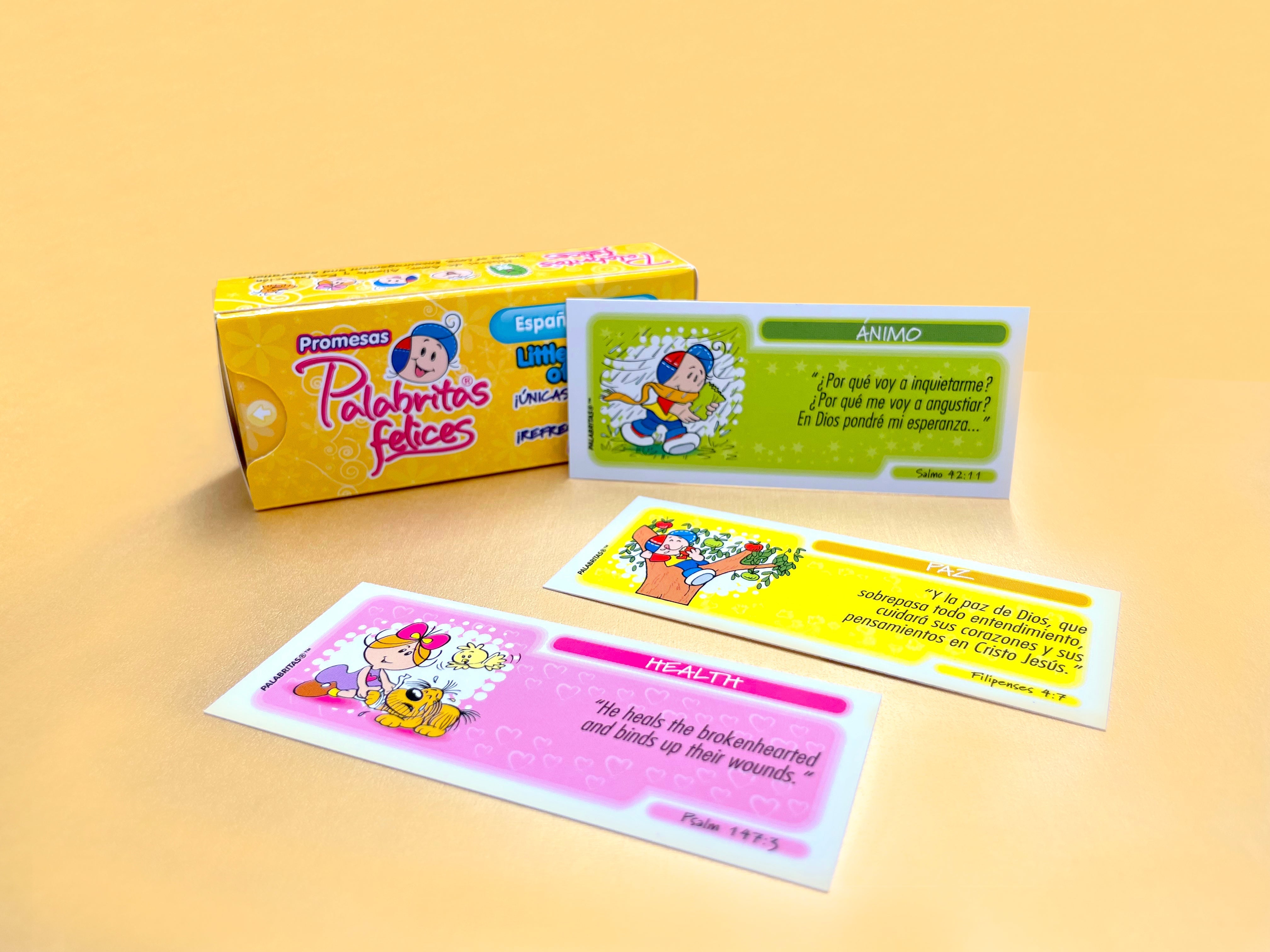 Palabritas Felices. Pequeñas palabras de alegría en inglés/español