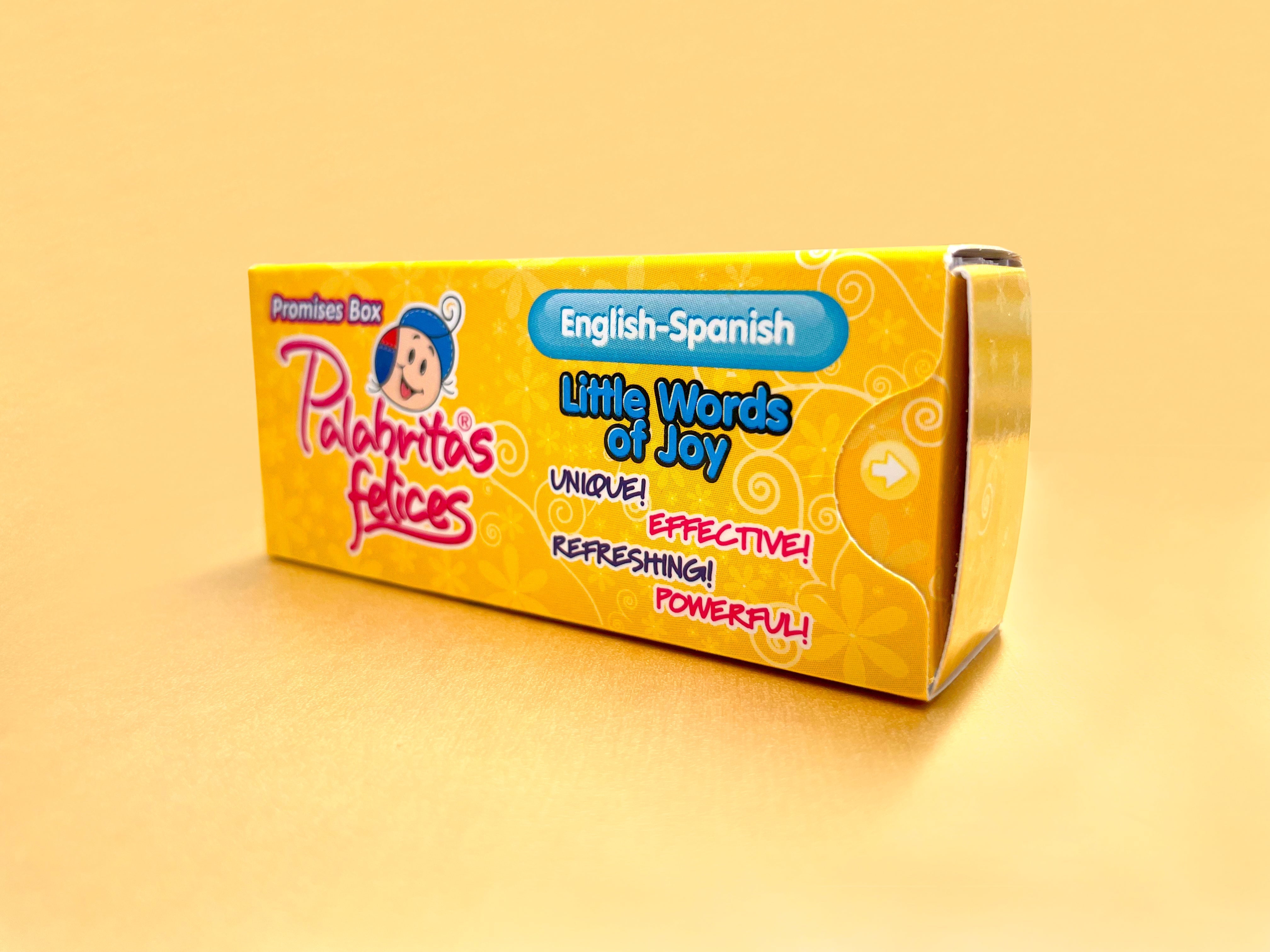 Palabritas Felices. Pequeñas palabras de alegría en inglés/español