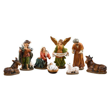 6" H 8-pc Nativity Set