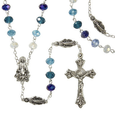 6x8 Multi Blue Marian Rosary