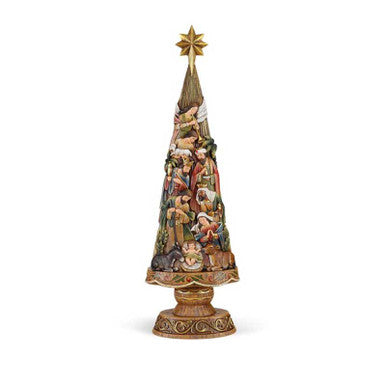 30" AG Nativity Christmas Tree