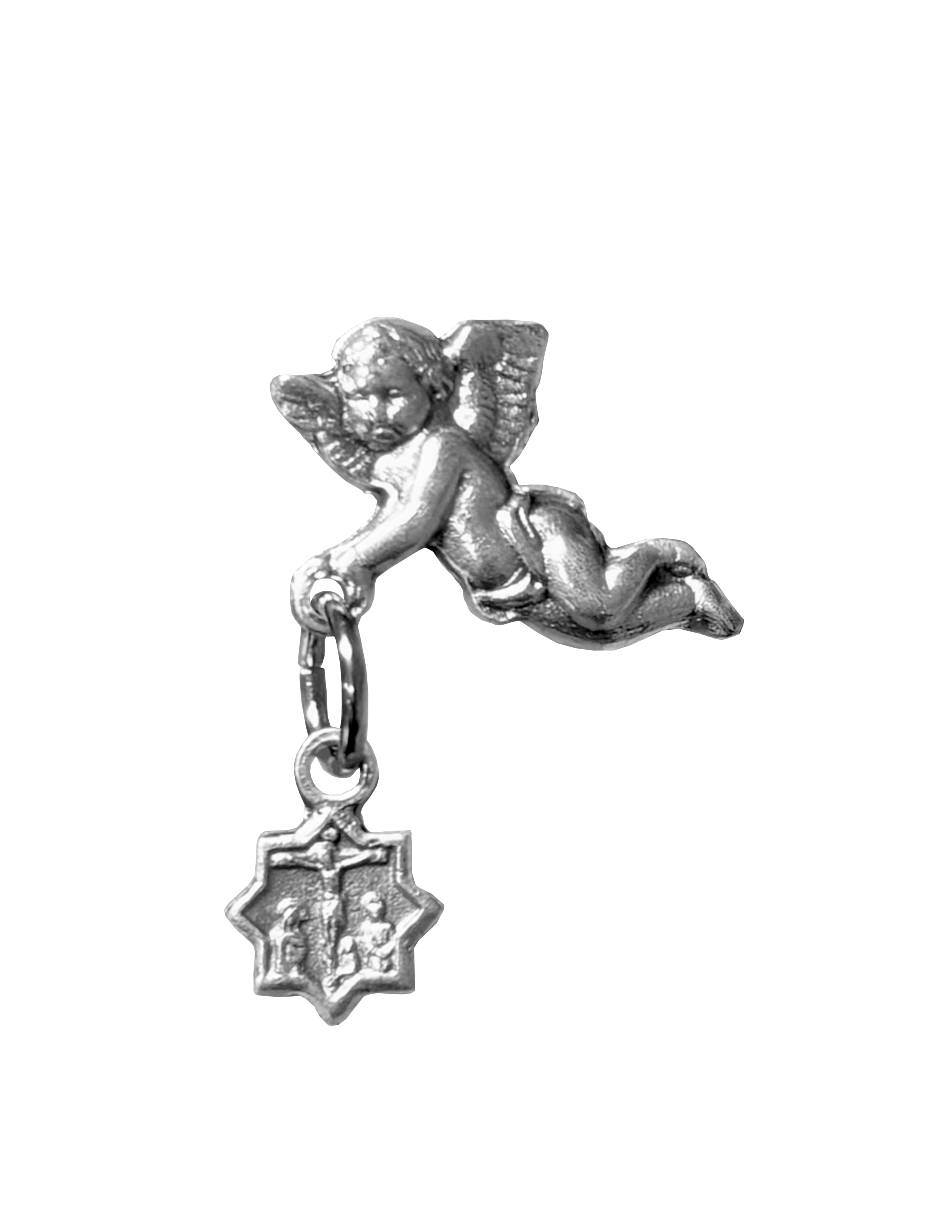 Silver accent catholics lapel pins