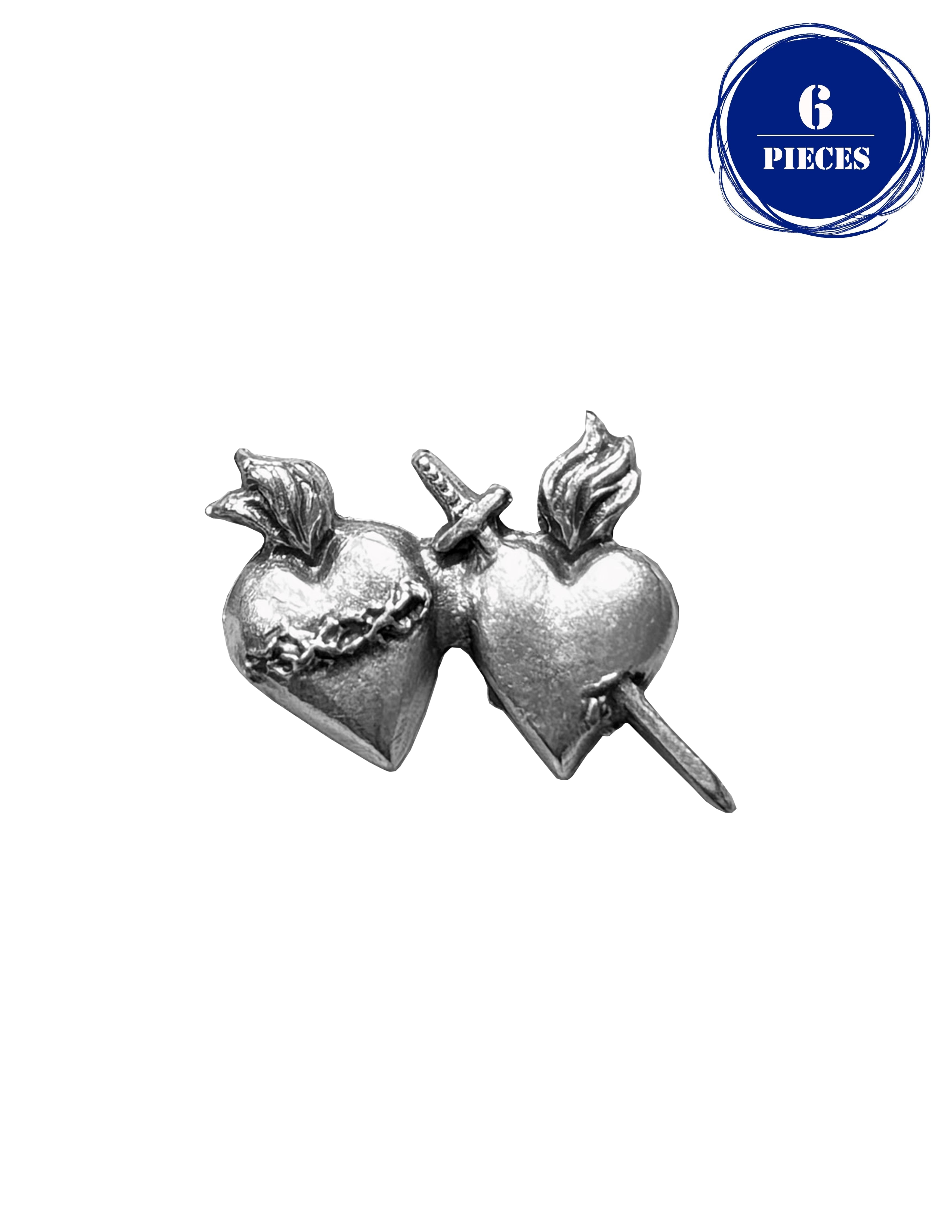 Silver accent catholics lapel pins