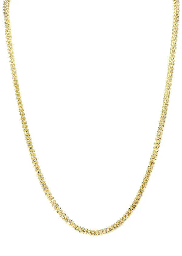 Cadena de oro de 14 quilates con combinación de crucifijos