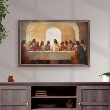FRM ART LAST SUPPER 24.25X15.7