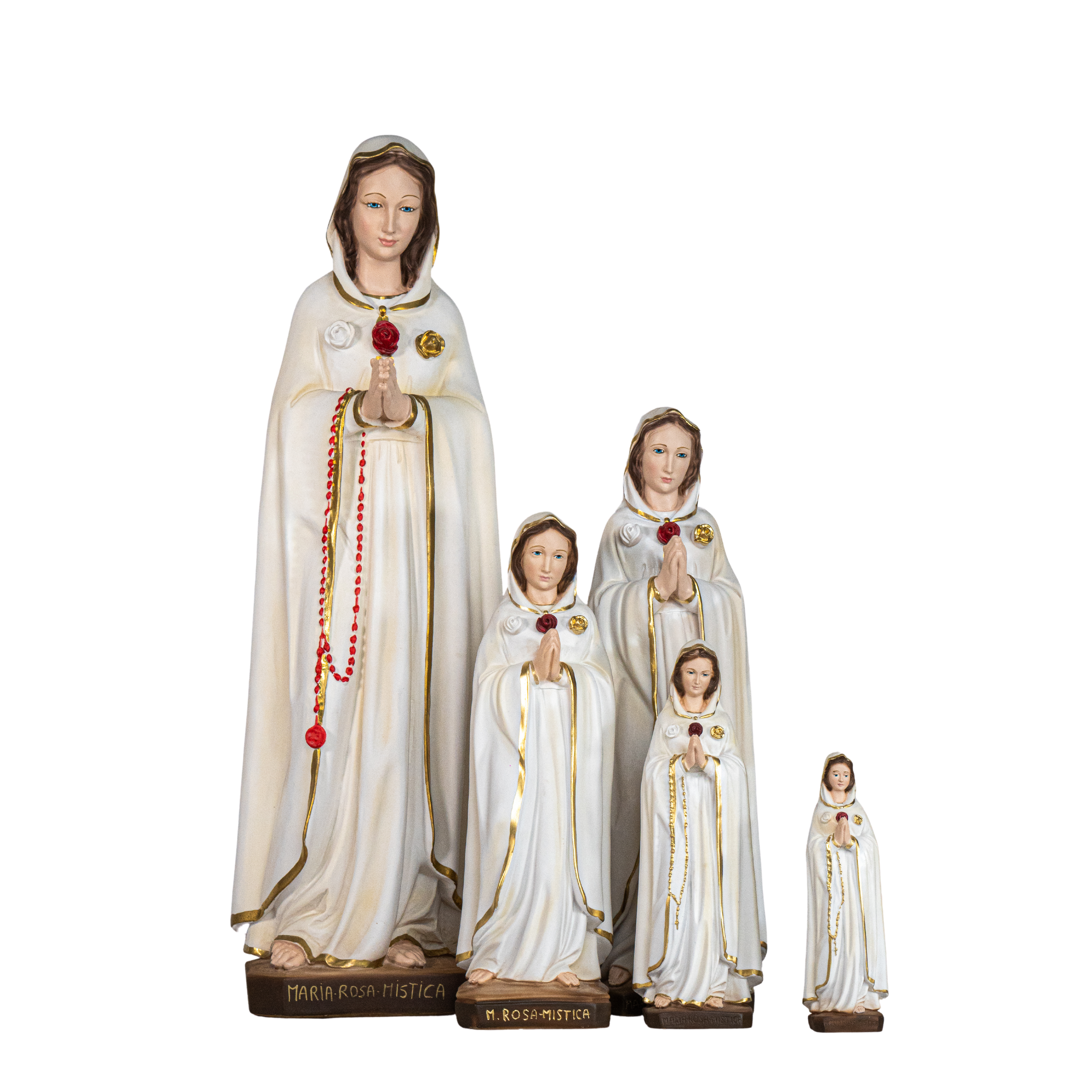 The Faith Gift Shop Mystic Rose Virgin Mary Hand Painted in Italy -  Our Tuscany Collection - Virgen Maria Rosa Mistica