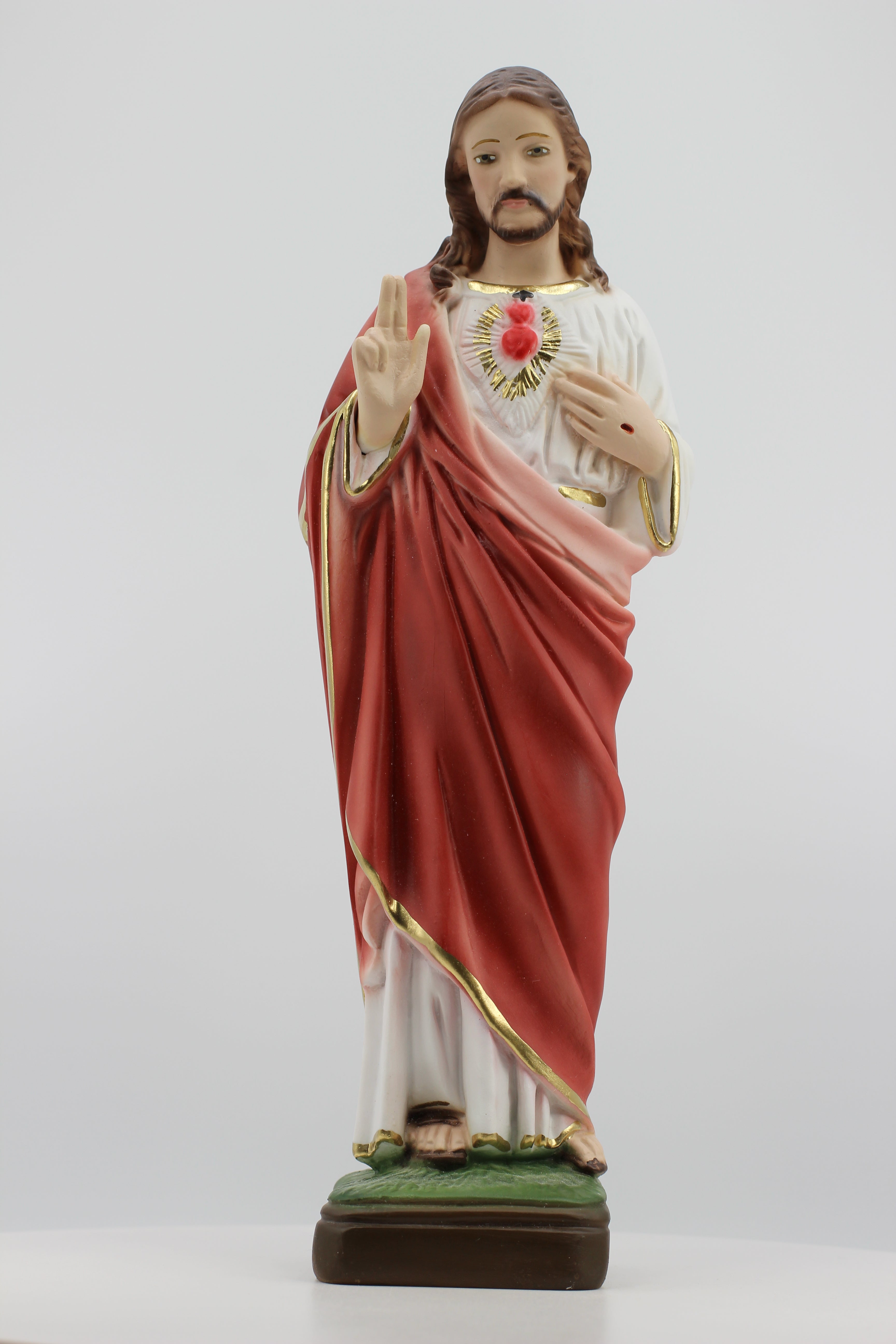 The Faith Gift Shop  Sacred Heart of Jesus Blessing statue- Hand Painted in Italy - Our Tuscany Collection -   Sagrado Corazón de Jesús Bendiciendo