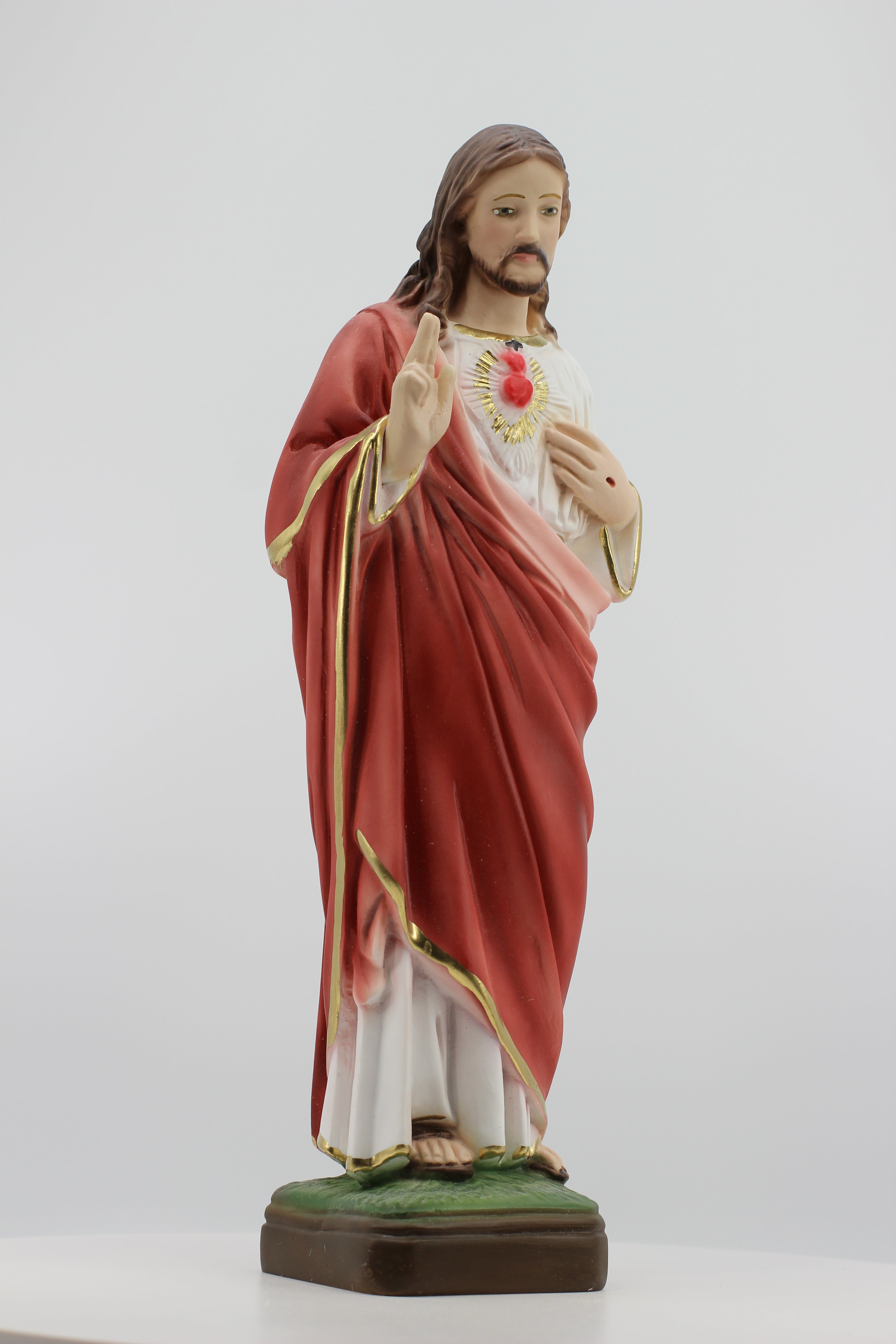 The Faith Gift Shop  Sacred Heart of Jesus Blessing statue- Hand Painted in Italy - Our Tuscany Collection -   Sagrado Corazón de Jesús Bendiciendo