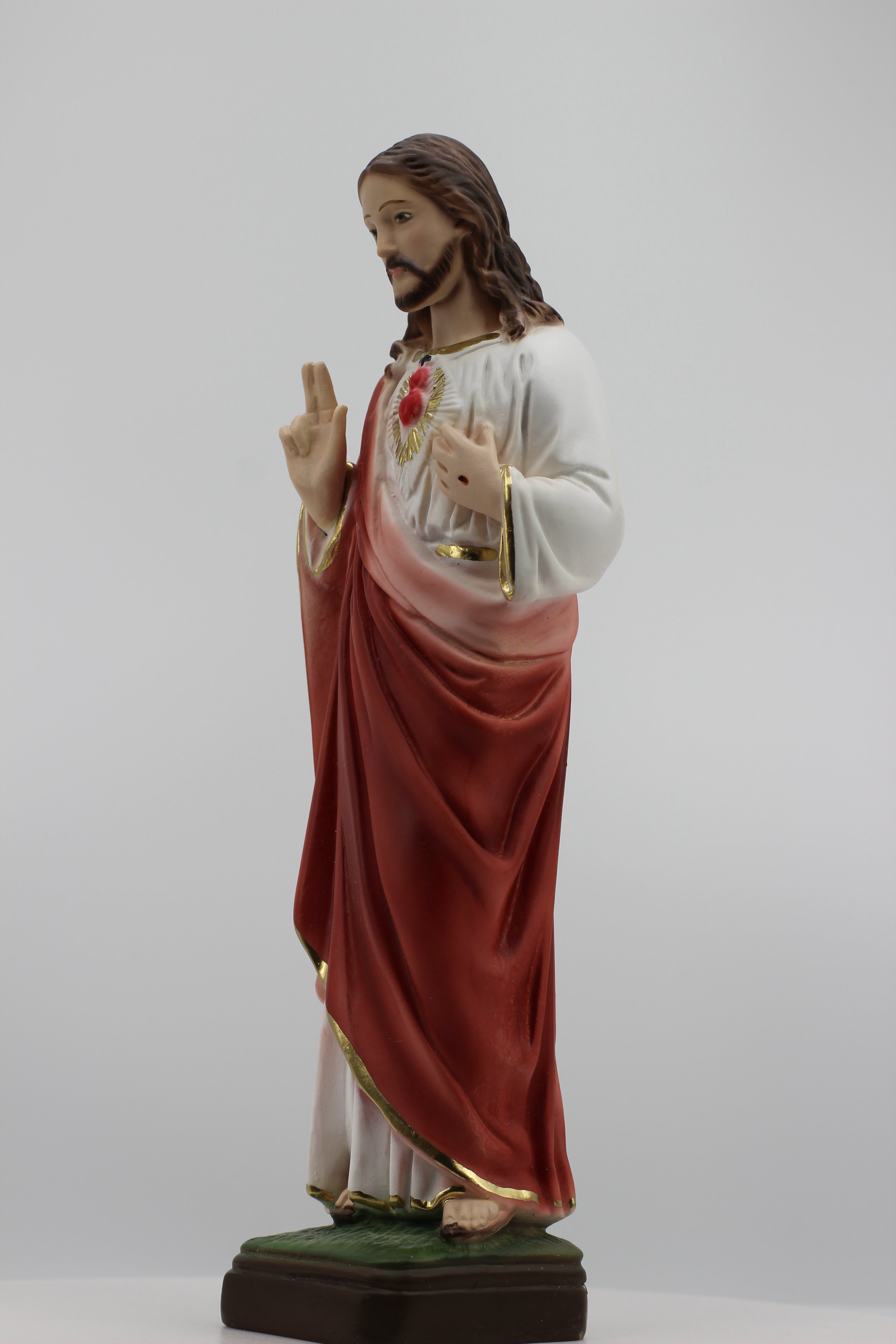 The Faith Gift Shop  Sacred Heart of Jesus statue - Hand Painted in Italy - Our Tuscany Collection - / Sagrado Corazon de Jesus