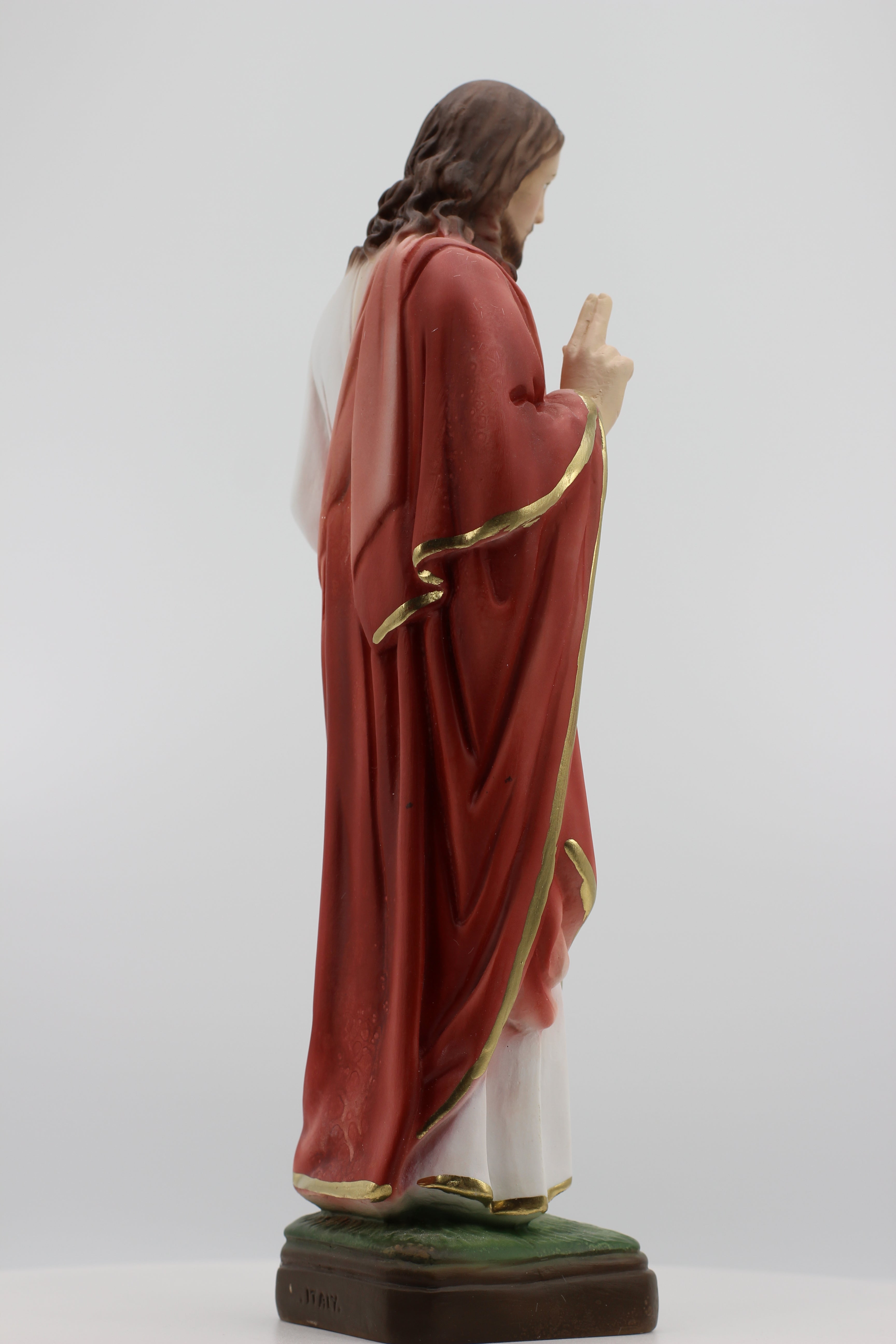The Faith Gift Shop  Sacred Heart of Jesus Blessing statue- Hand Painted in Italy - Our Tuscany Collection -   Sagrado Corazón de Jesús Bendiciendo
