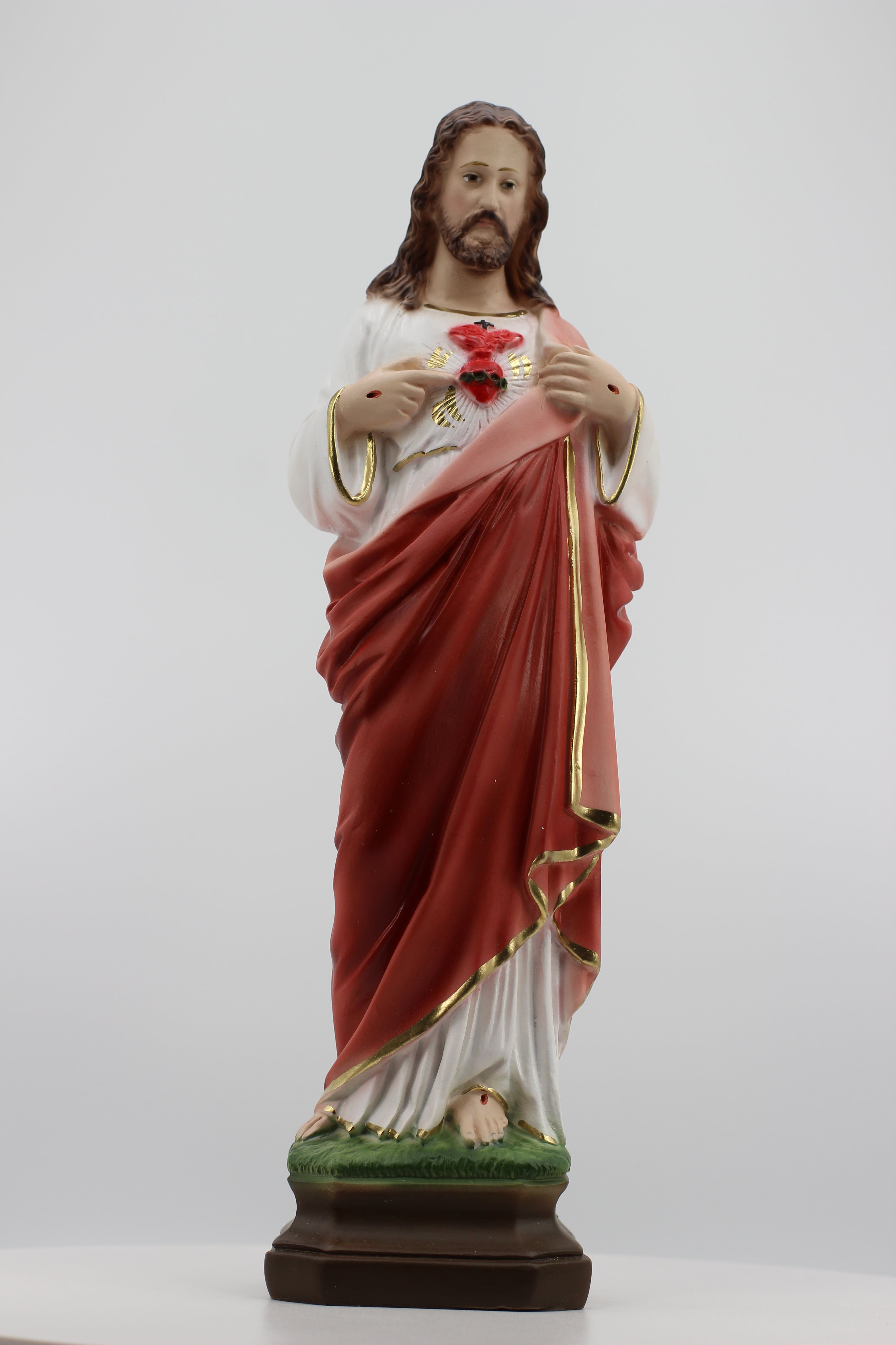 The Faith Gift Shop  Sacred Heart of Jesus statue - Hand Painted in Italy - Our Tuscany Collection - / Sagrado Corazon de Jesus