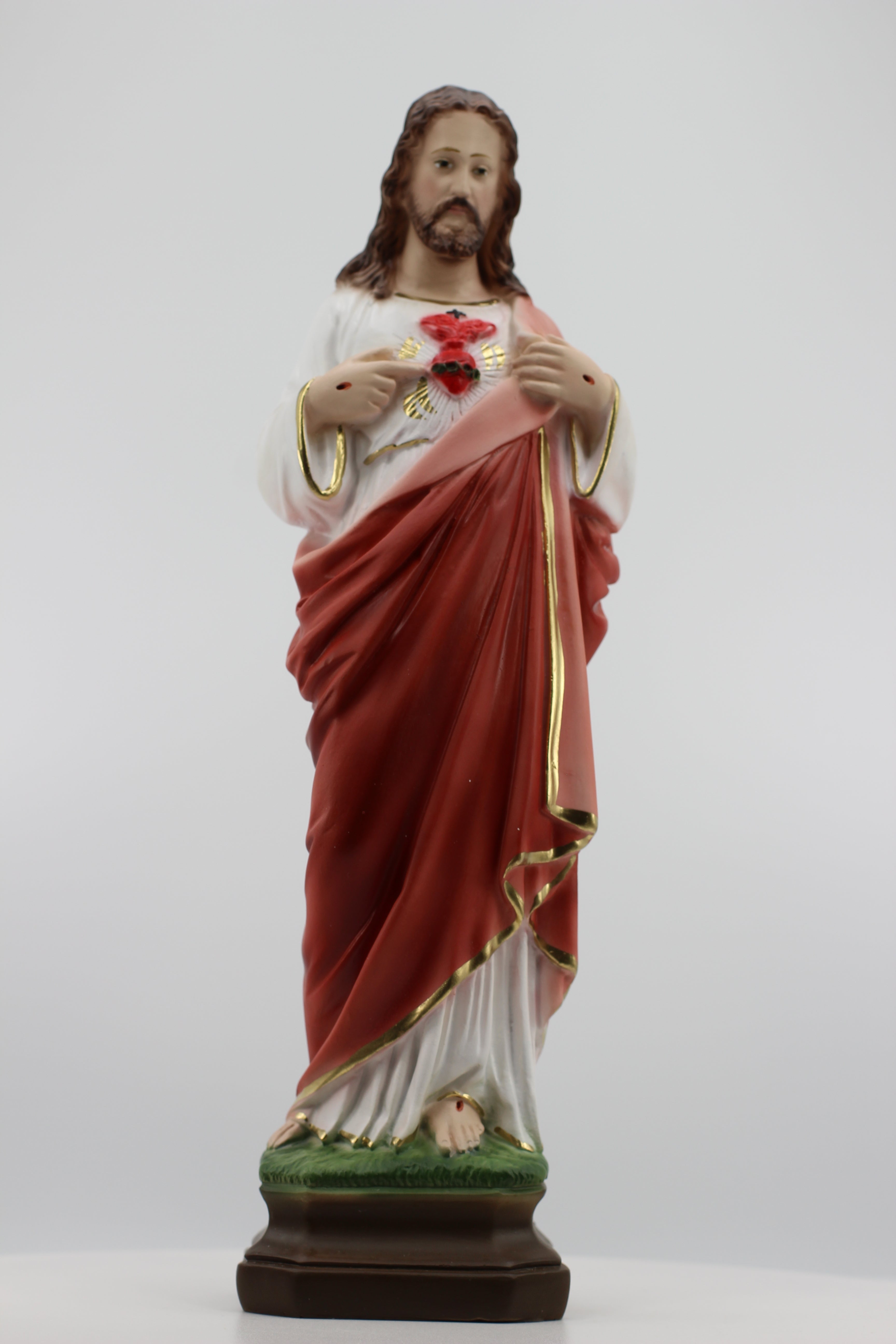 The Faith Gift Shop  Sacred Heart of Jesus statue - Hand Painted in Italy - Our Tuscany Collection - / Sagrado Corazon de Jesus