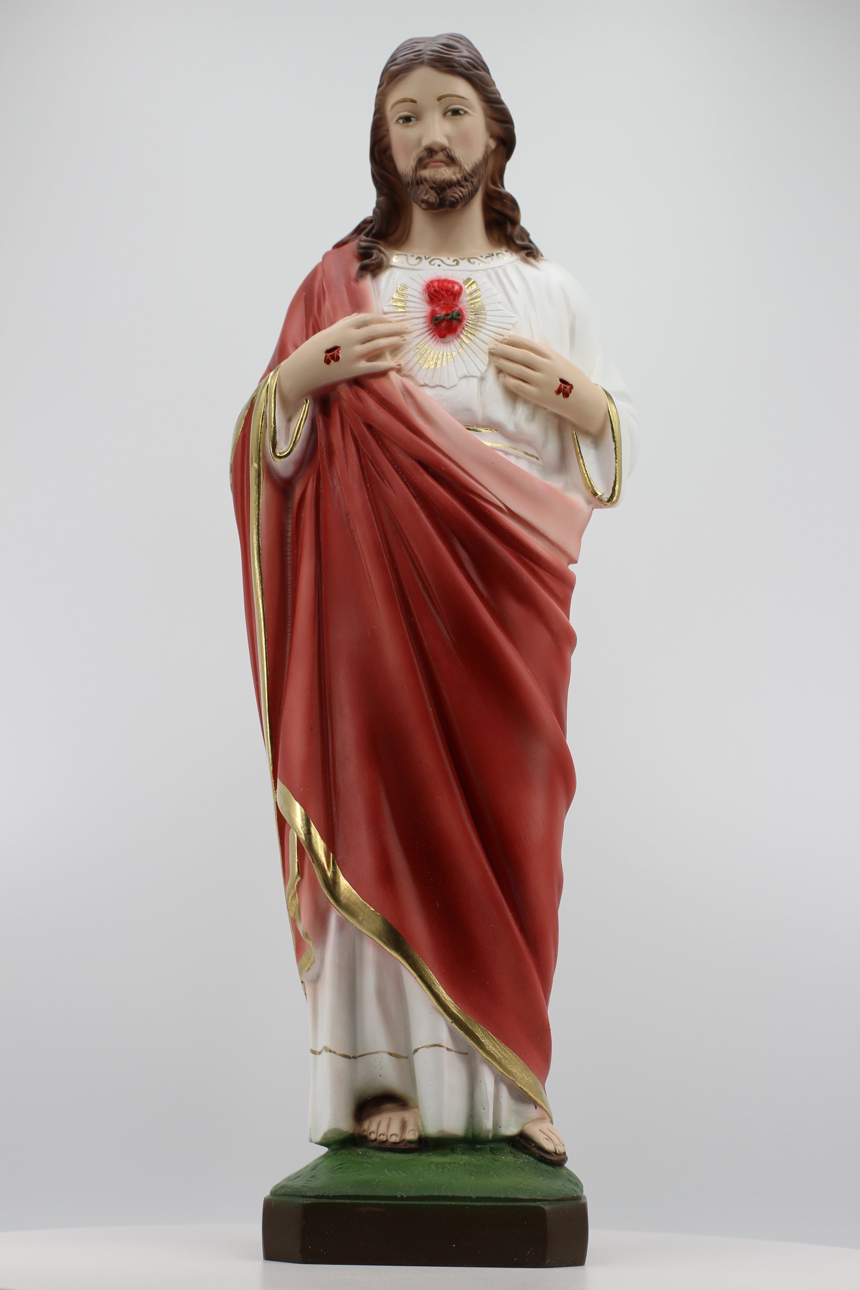 The Faith Gift Shop  Sacred Heart of Jesus statue - Hand Painted in Italy - Our Tuscany Collection - / Sagrado Corazon de Jesus