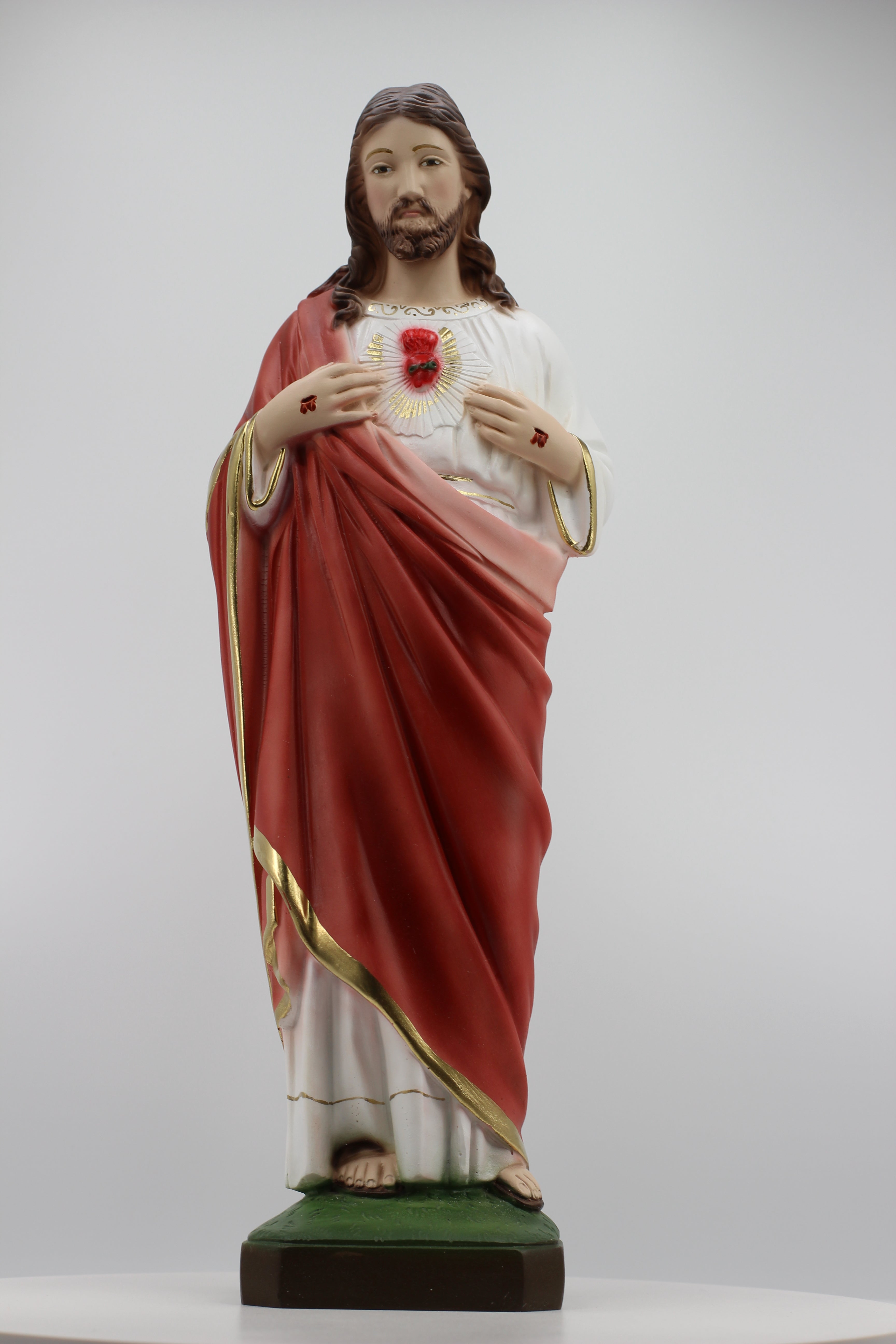 The Faith Gift Shop  Sacred Heart of Jesus statue - Hand Painted in Italy - Our Tuscany Collection - / Sagrado Corazon de Jesus