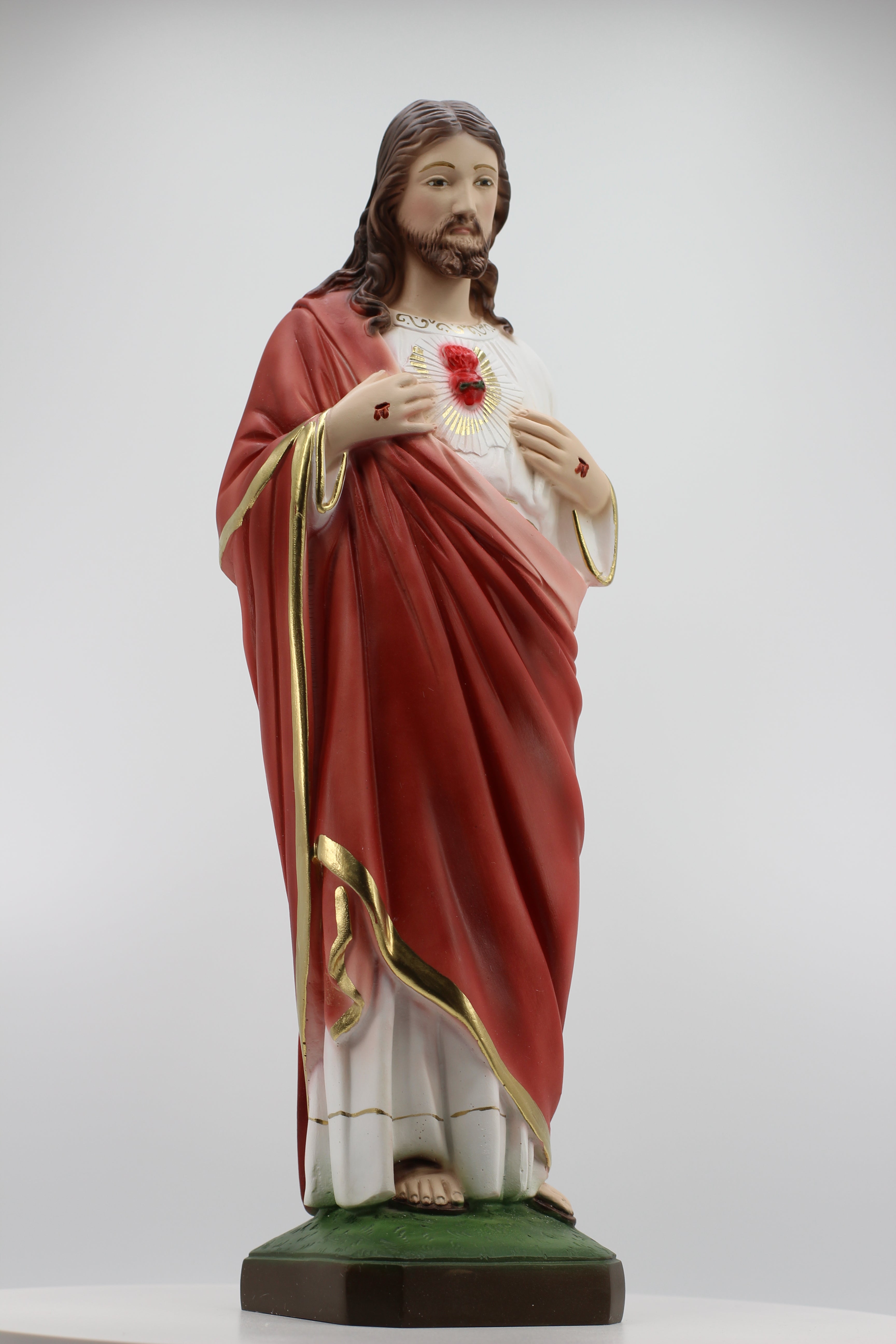 The Faith Gift Shop  Sacred Heart of Jesus statue - Hand Painted in Italy - Our Tuscany Collection - / Sagrado Corazon de Jesus