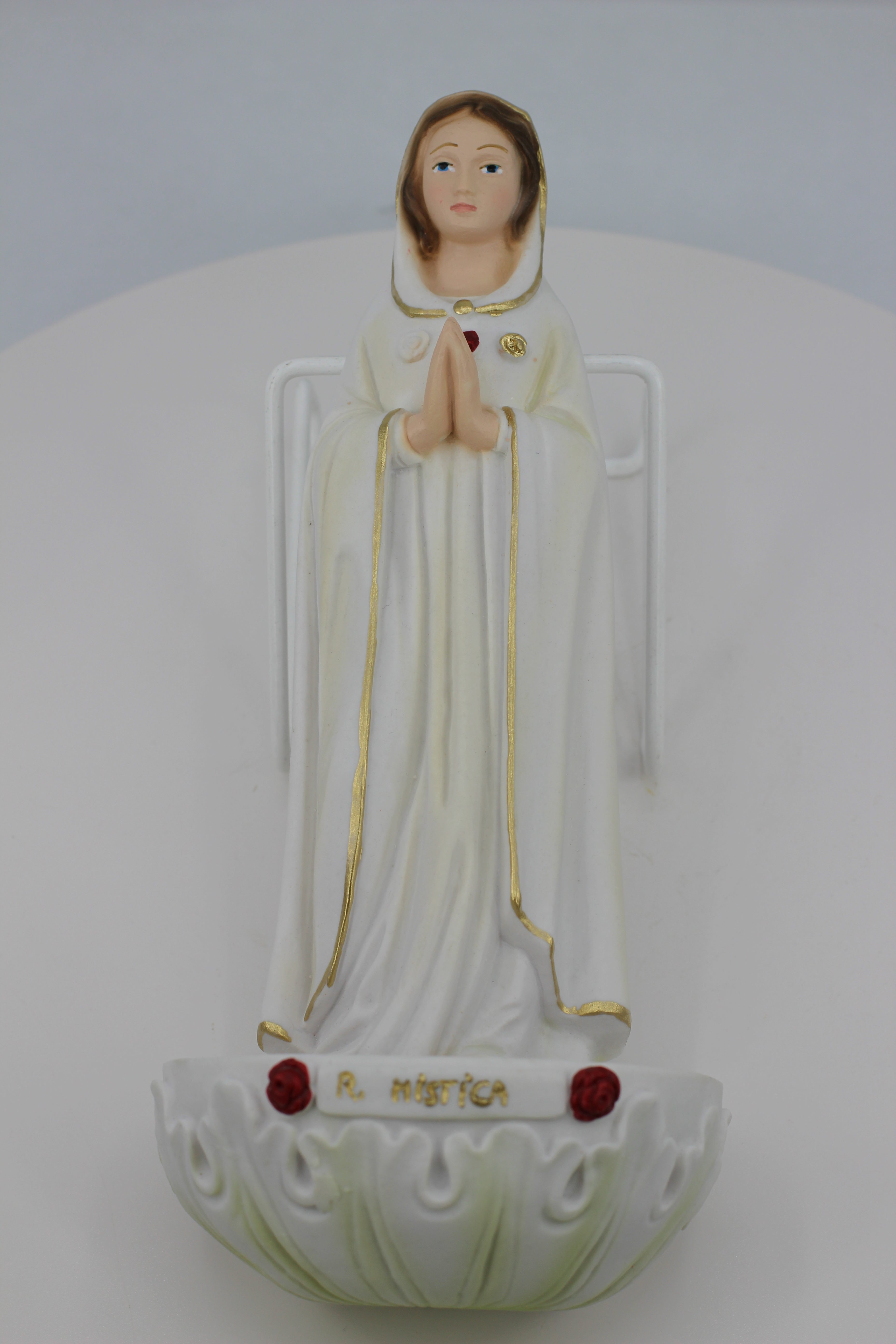Holy Water font of the  Mystic Rose Virgin Mary / Fuente de agua bendita Maria Rosa Mistica