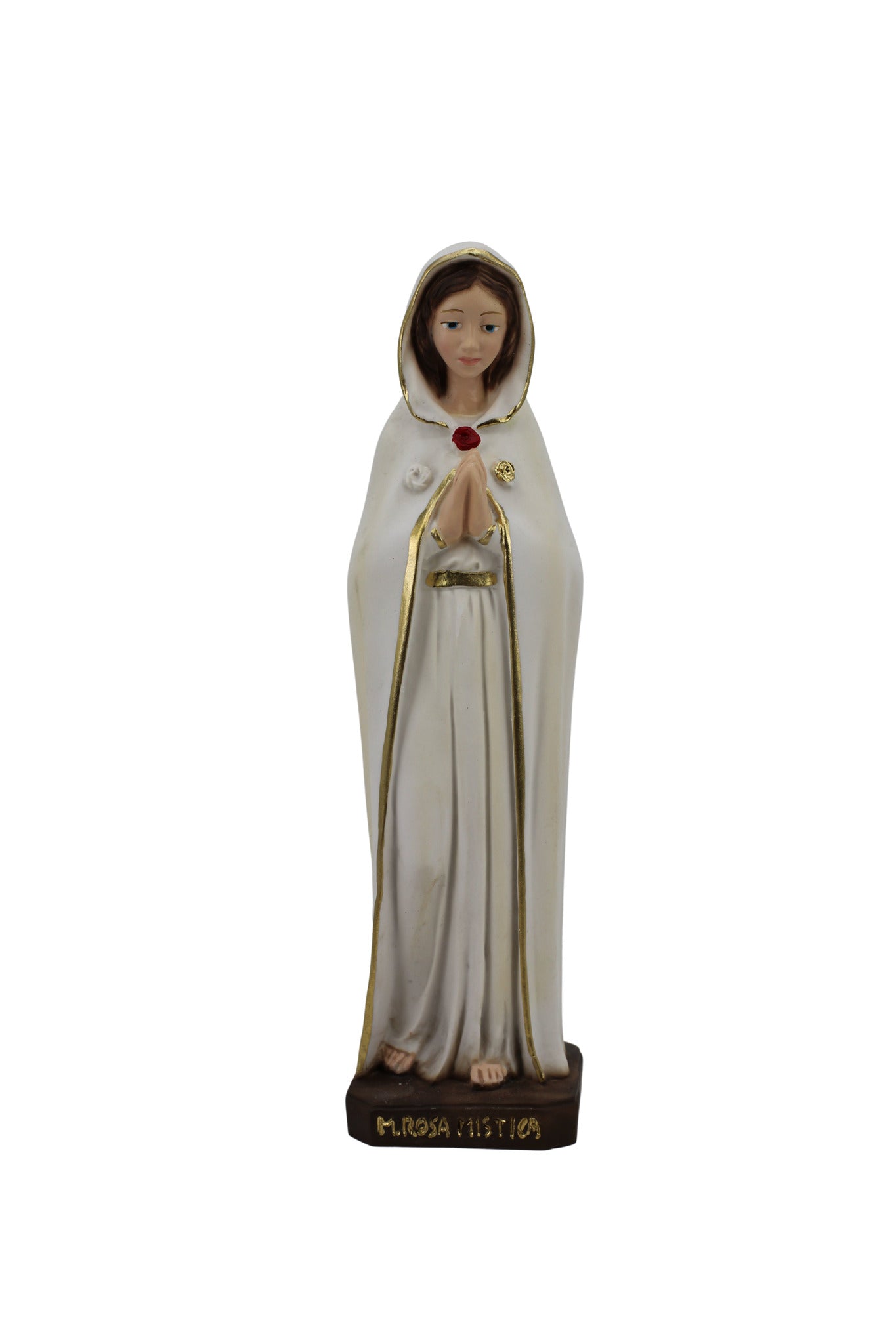 The Faith Gift Shop Mystic Rose Virgin Mary Hand Painted in Italy -  Our Tuscany Collection - Virgen Maria Rosa Mistica