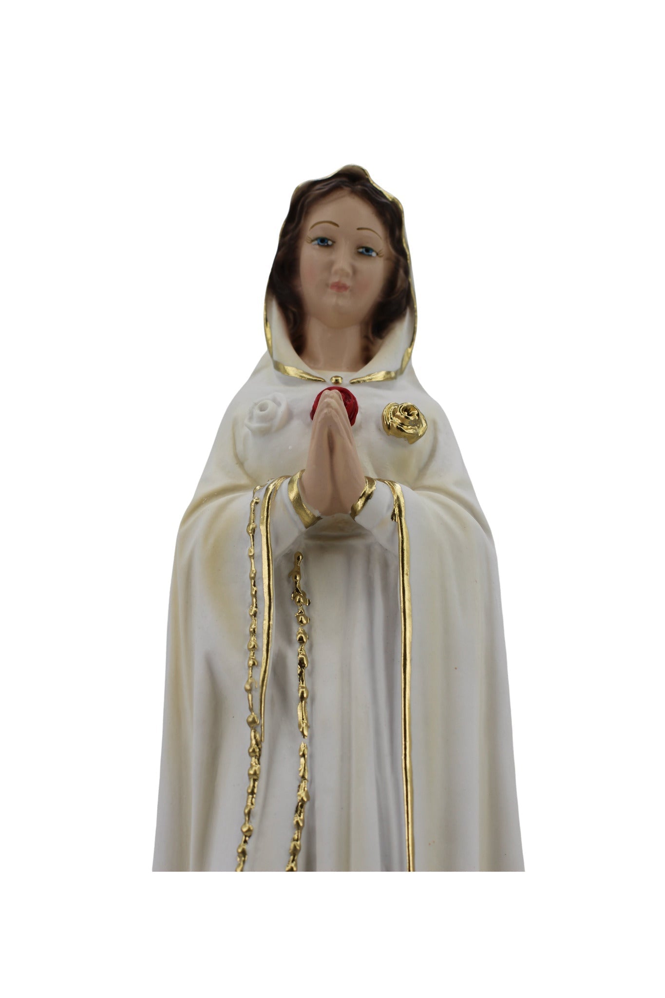 The Faith Gift Shop Mystic Rose Virgin Mary Hand Painted in Italy -  Our Tuscany Collection - Virgen Maria Rosa Mistica