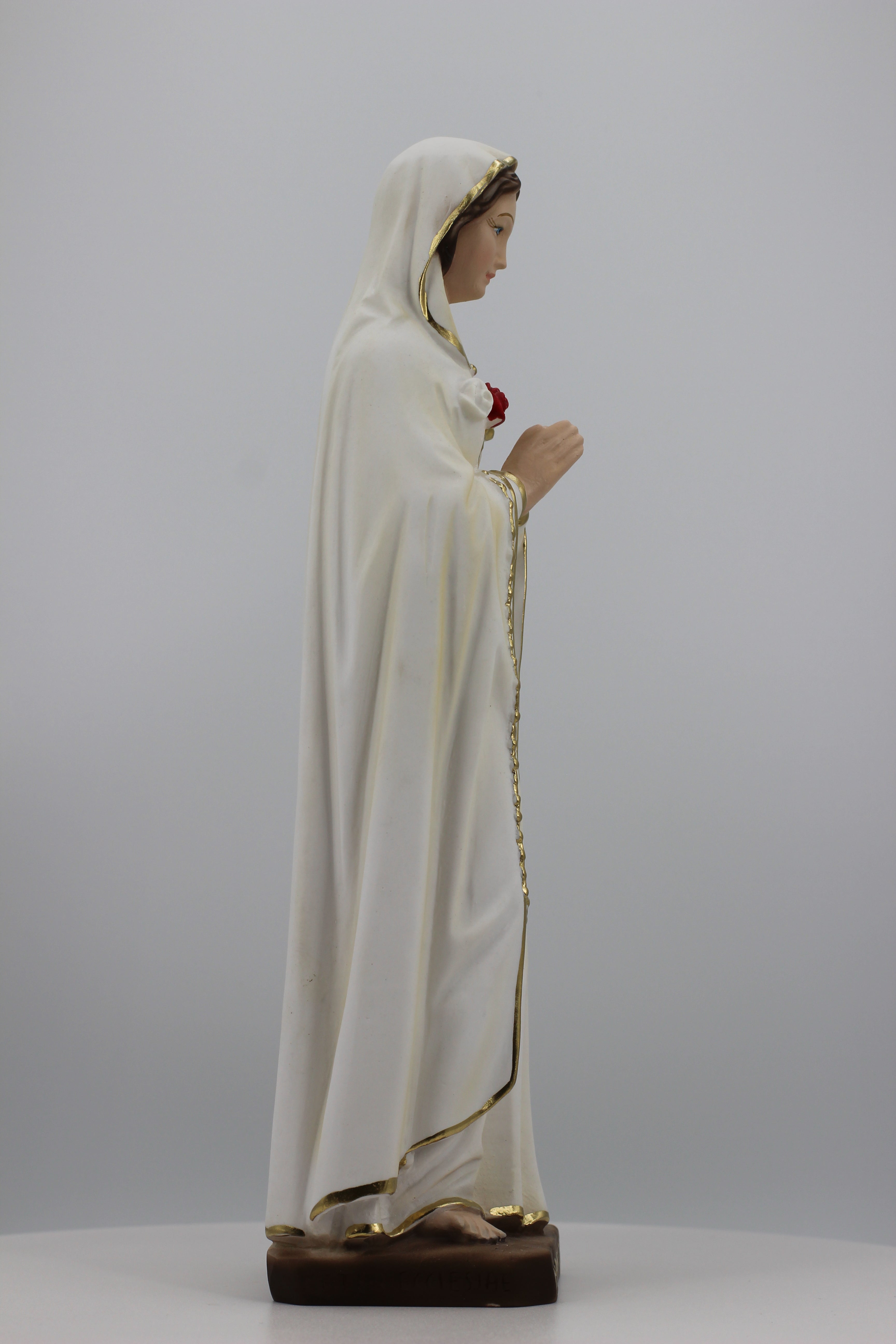 The Faith Gift Shop Mystic Rose Virgin Mary Hand Painted in Italy -  Our Tuscany Collection - Virgen Maria Rosa Mistica