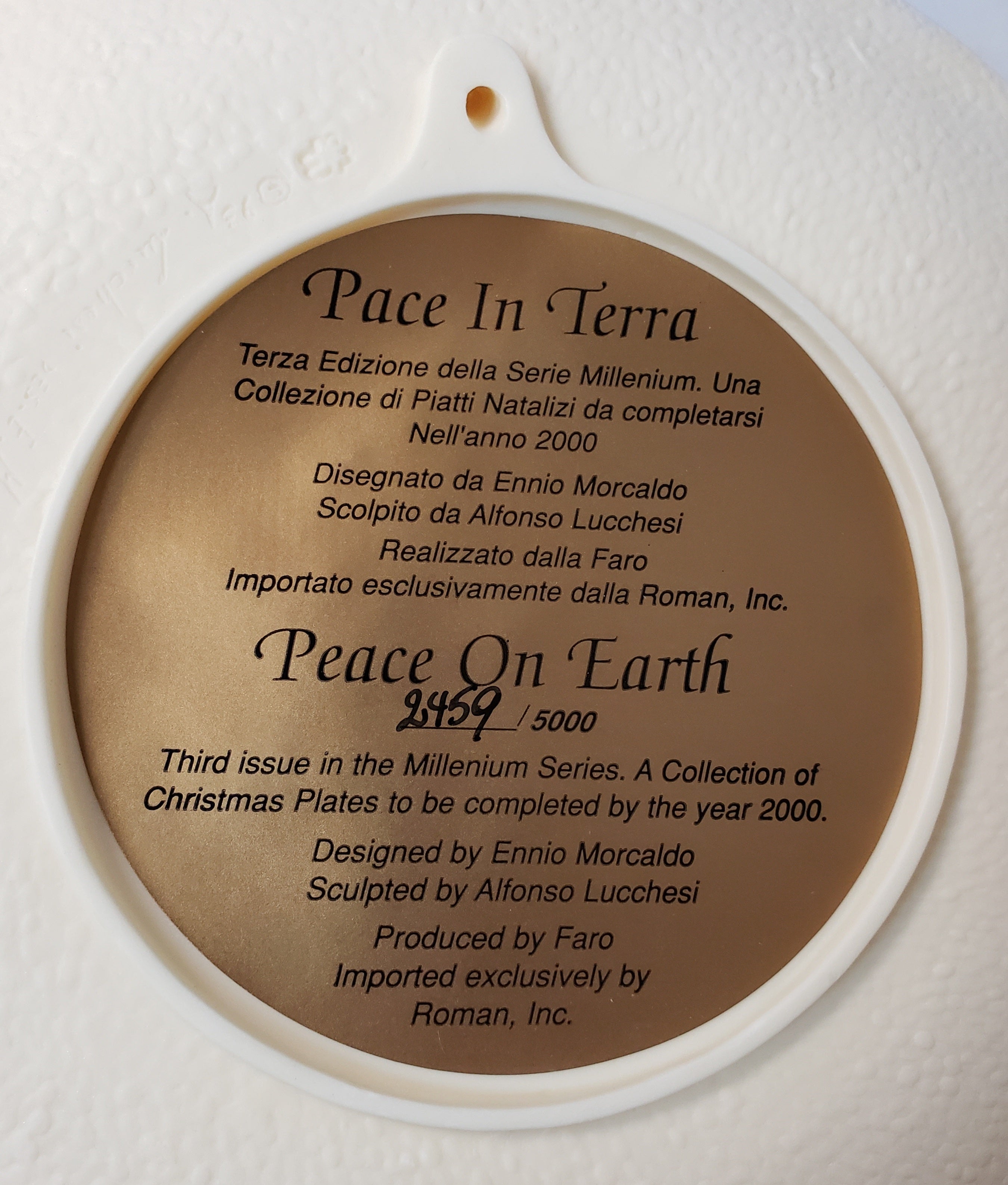 Vintage Faro  Plate Made In Italy
