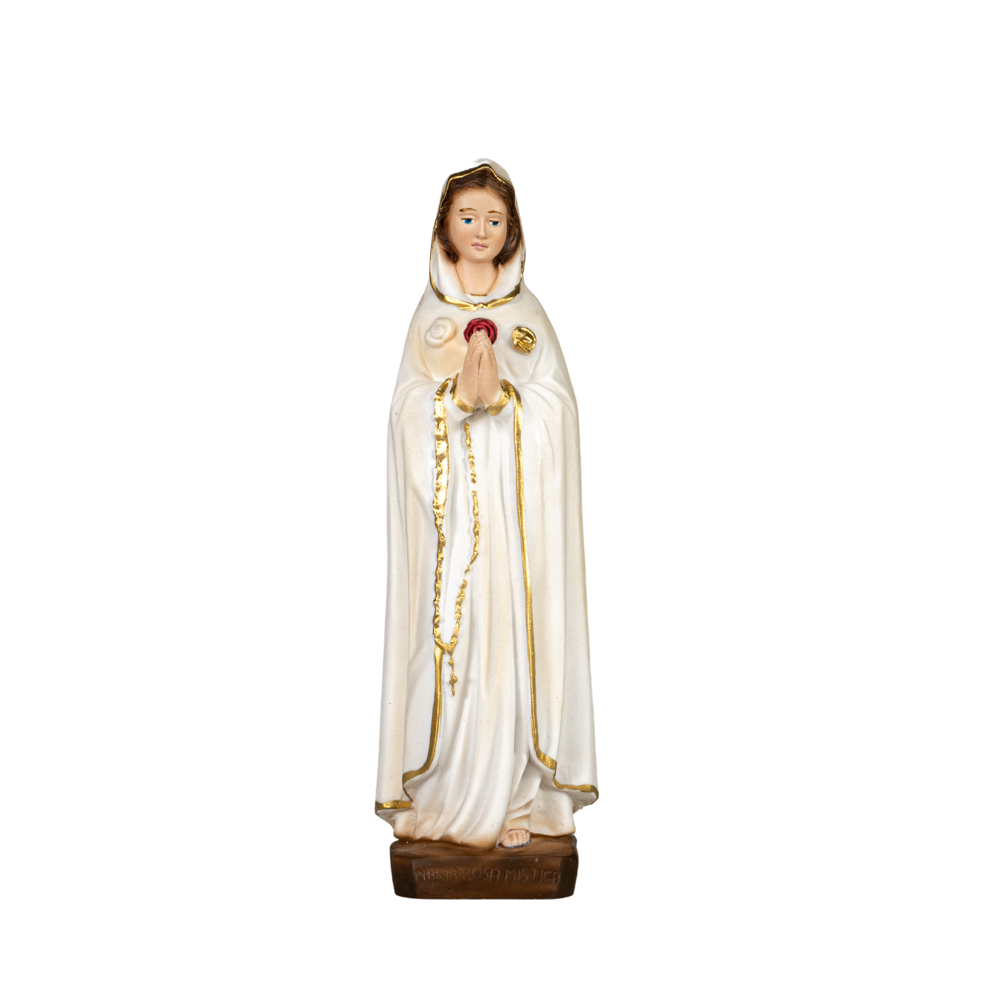 The Faith Gift Shop Mystic Rose Virgin Mary Hand Painted in Italy -  Our Tuscany Collection - Virgen Maria Rosa Mistica