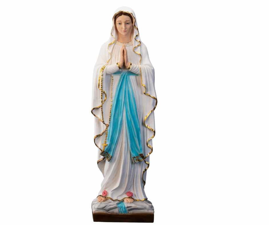 The Faith Gift Shop Our Lady of Lourdes- Hand Painted in Italy - Our Tuscany Collection -  Nuestra Senora de Lourdes