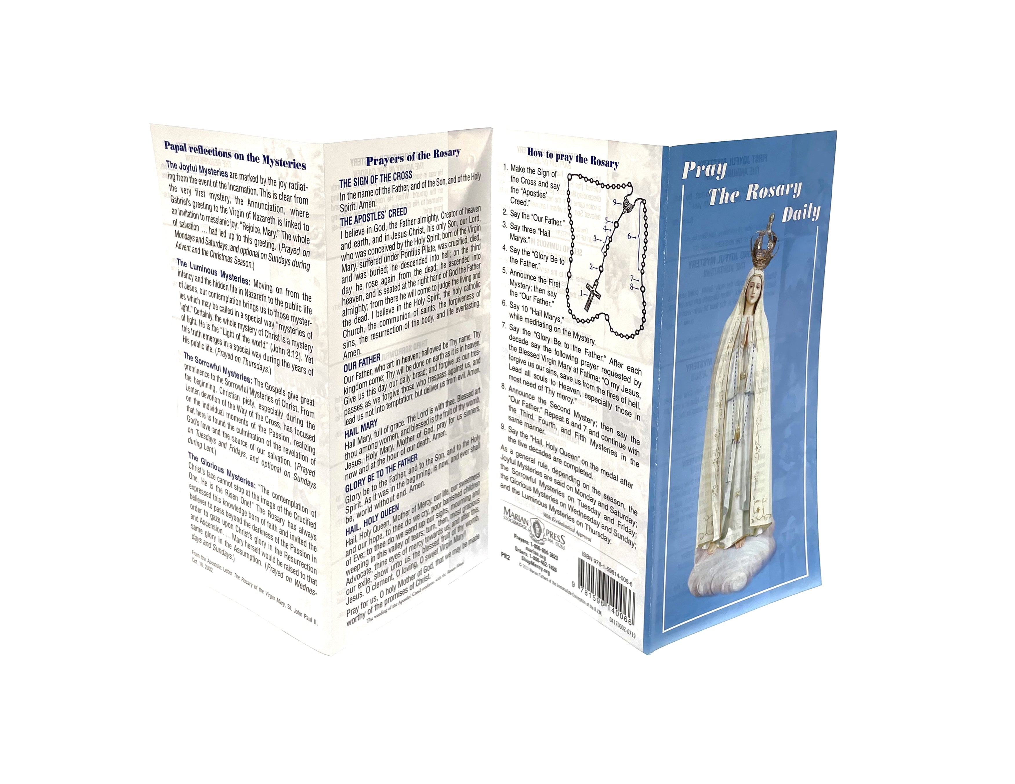 Foldable Pray The Rosary Daily