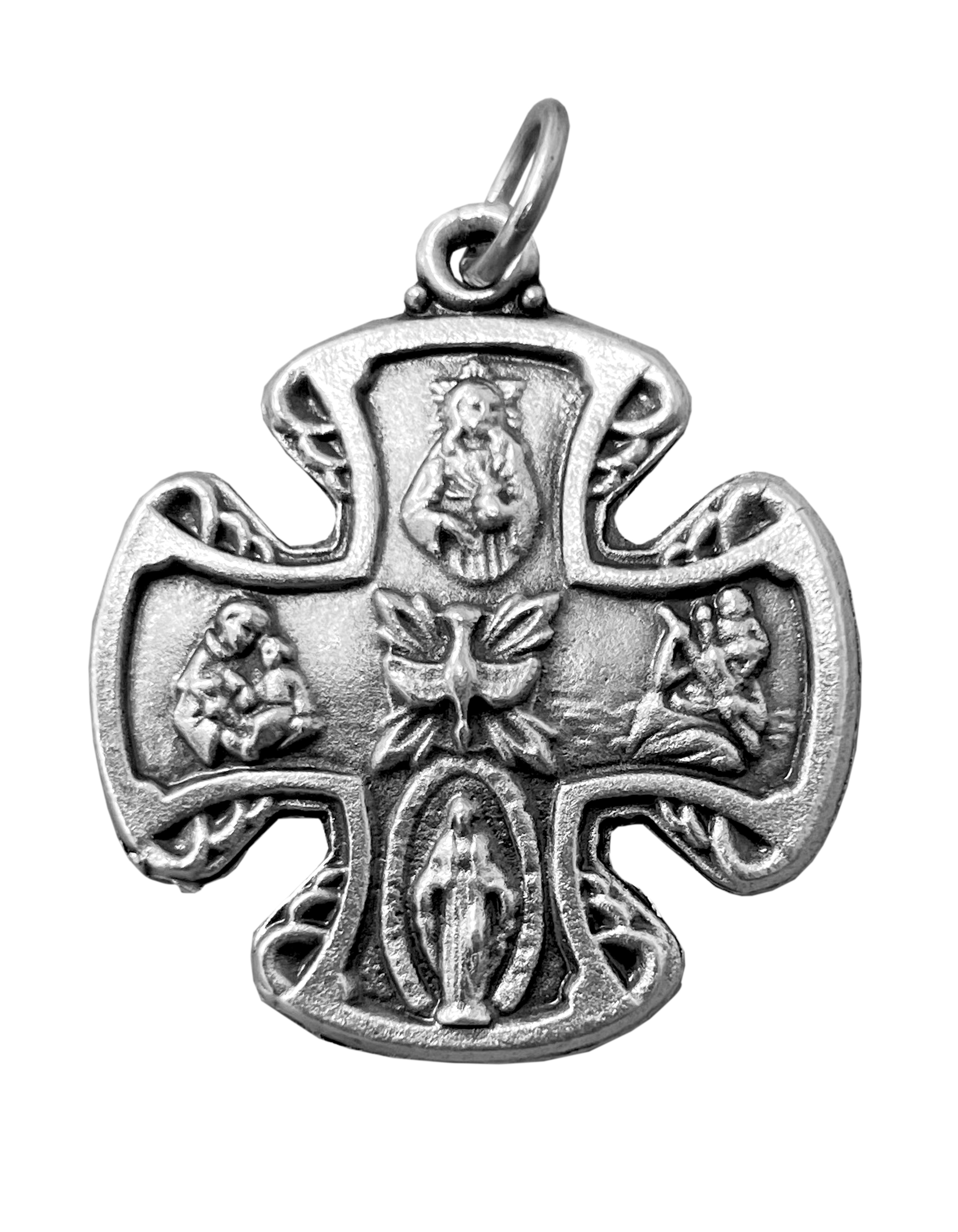 Medalla de la cruz de cuatro puntas de 1,0"