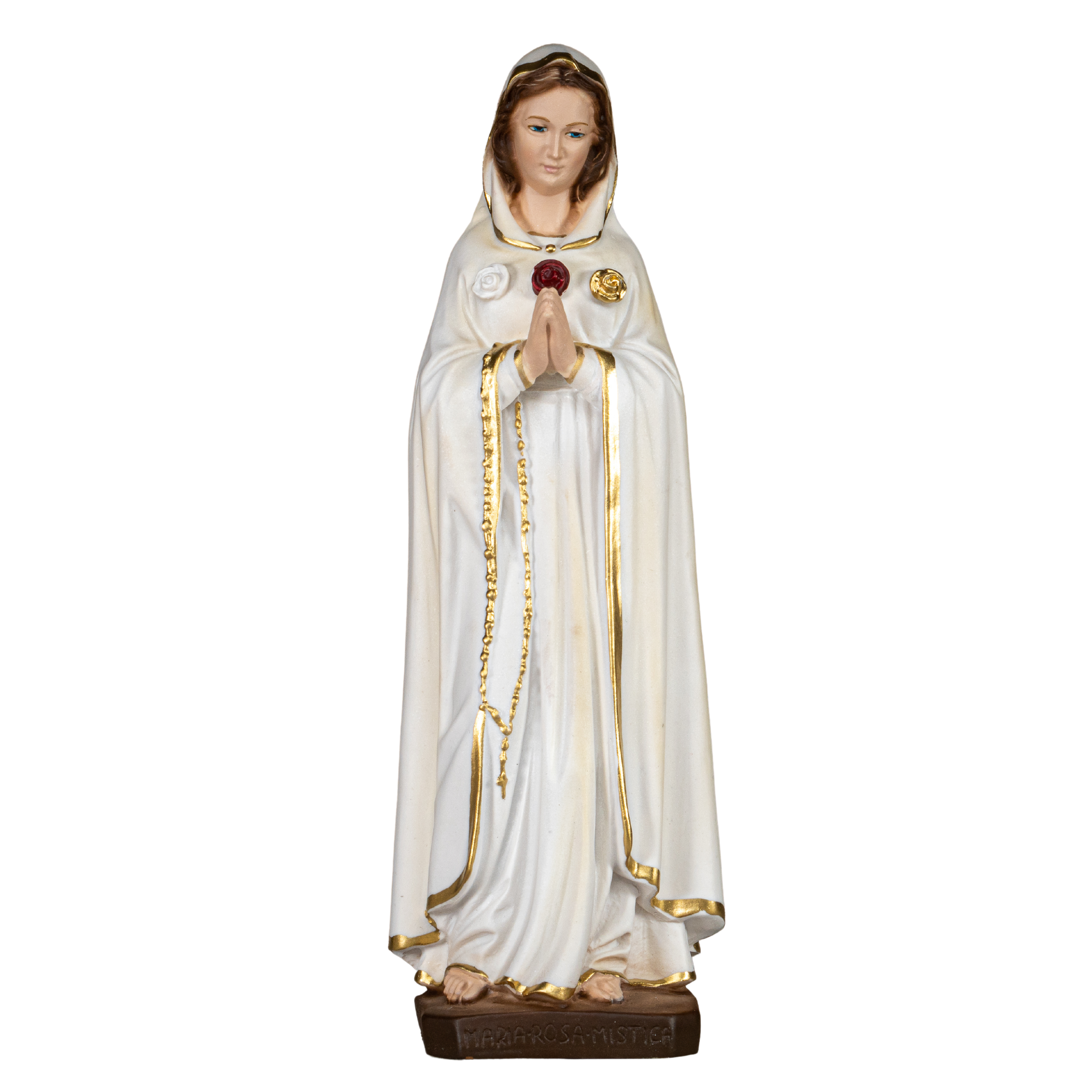 The Faith Gift Shop Mystic Rose Virgin Mary Hand Painted in Italy -  Our Tuscany Collection - Virgen Maria Rosa Mistica